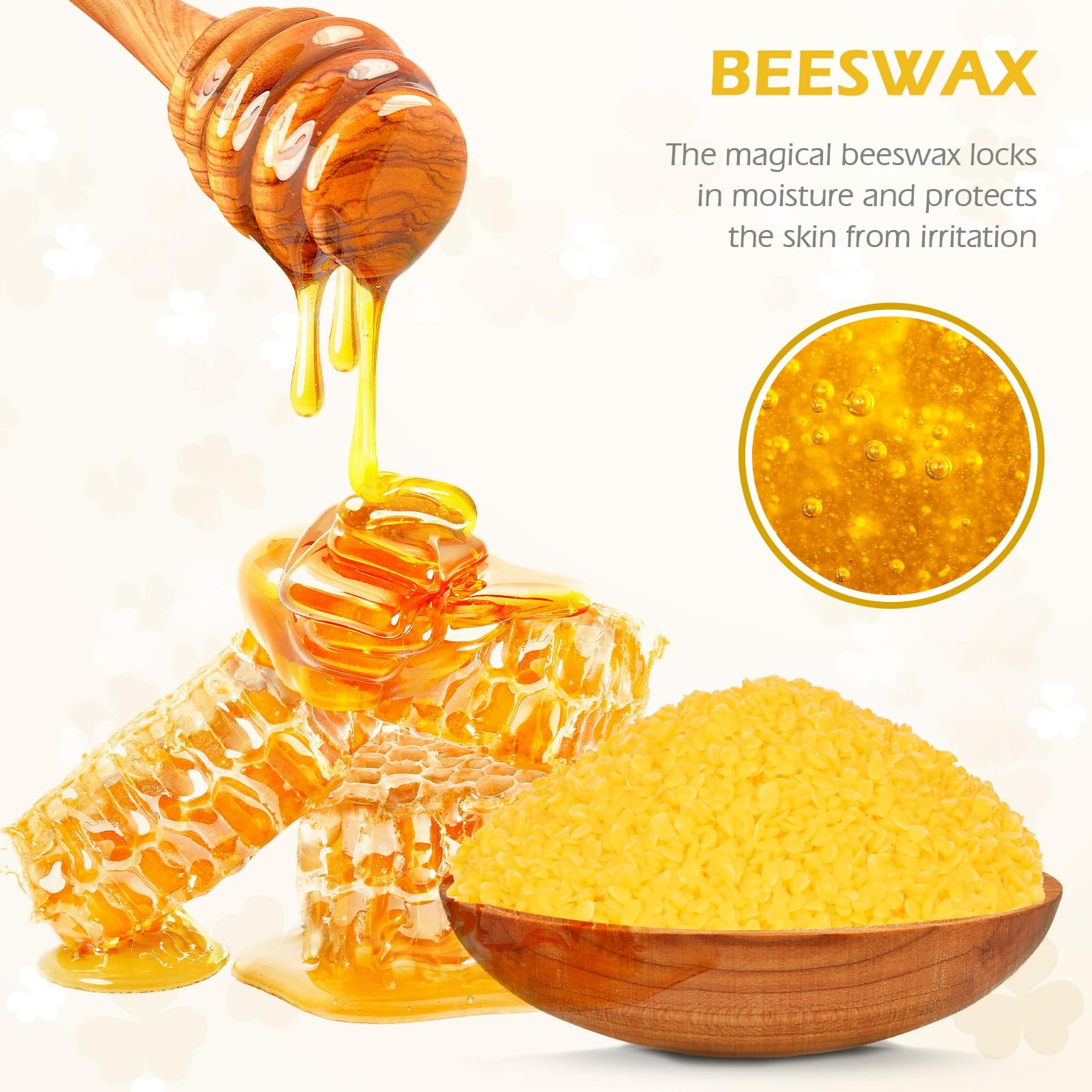 Natural Beeswax Pillar Candles,4 Pack, 3″ x 4″ Pure Beeswax Candles,Large Can…