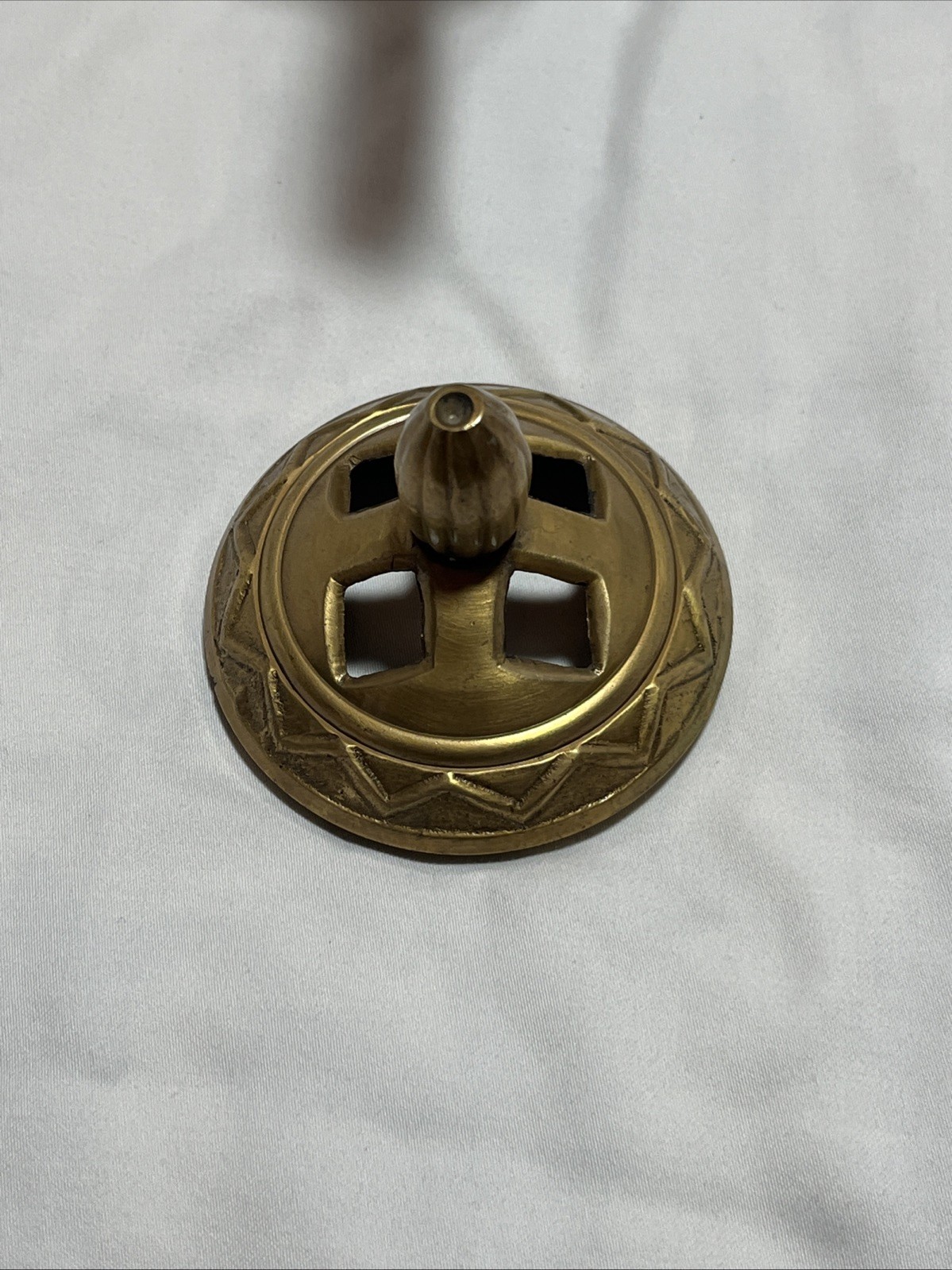 Genie Lamp Candle Never Lit Brass Plated Aladdin Style Heavy Made In India
