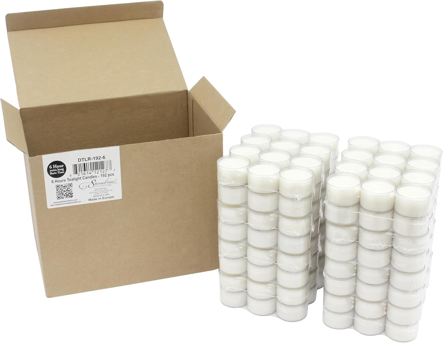 Elegant Bulk 24 Pack Unscented Long Burning Tea Light Candles – 6 to 7 Hour Burn