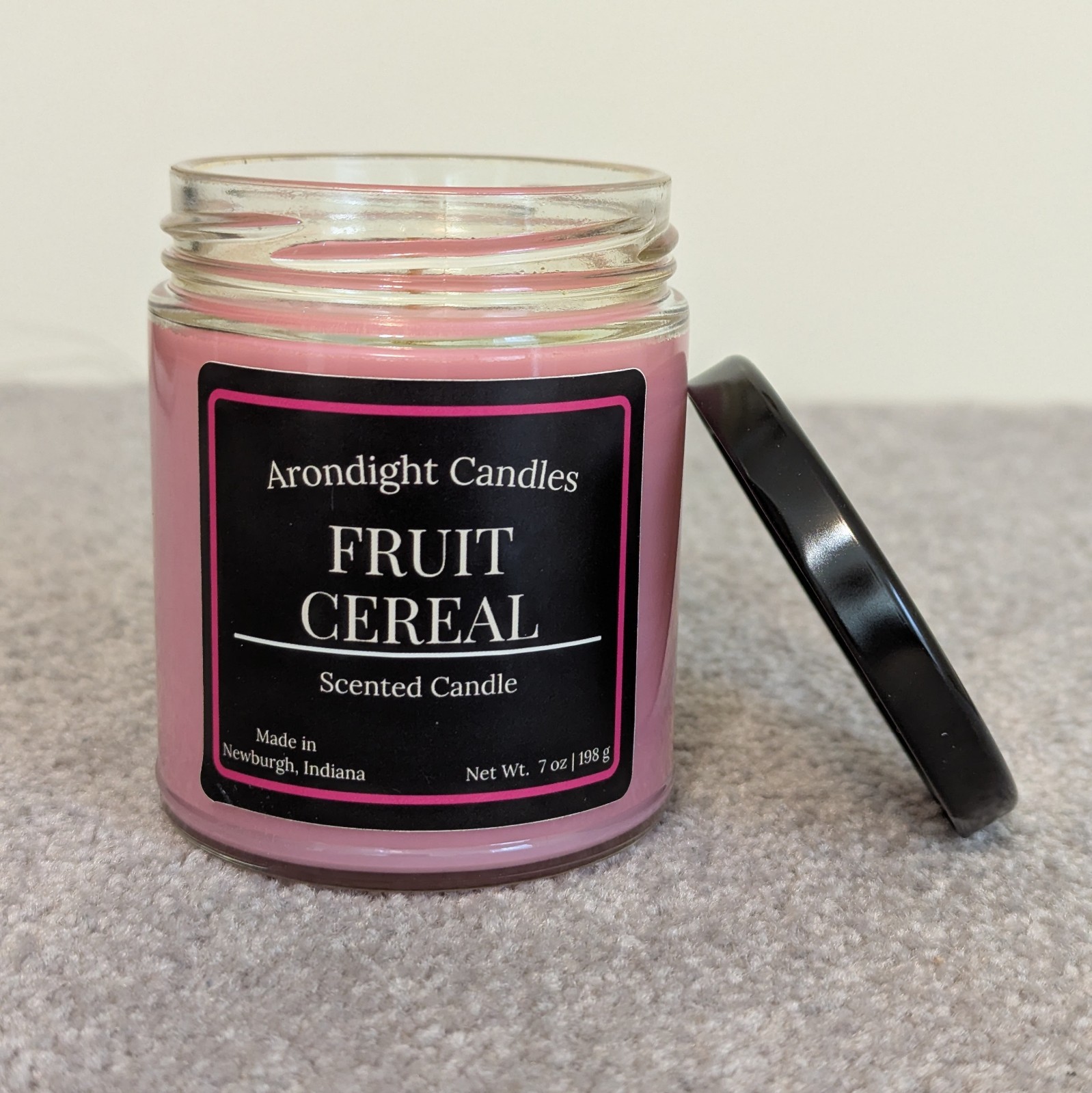 Fruit Cereal Scented Candle 9oz Jar Handmade Soy Wax Blend Home Fragrance