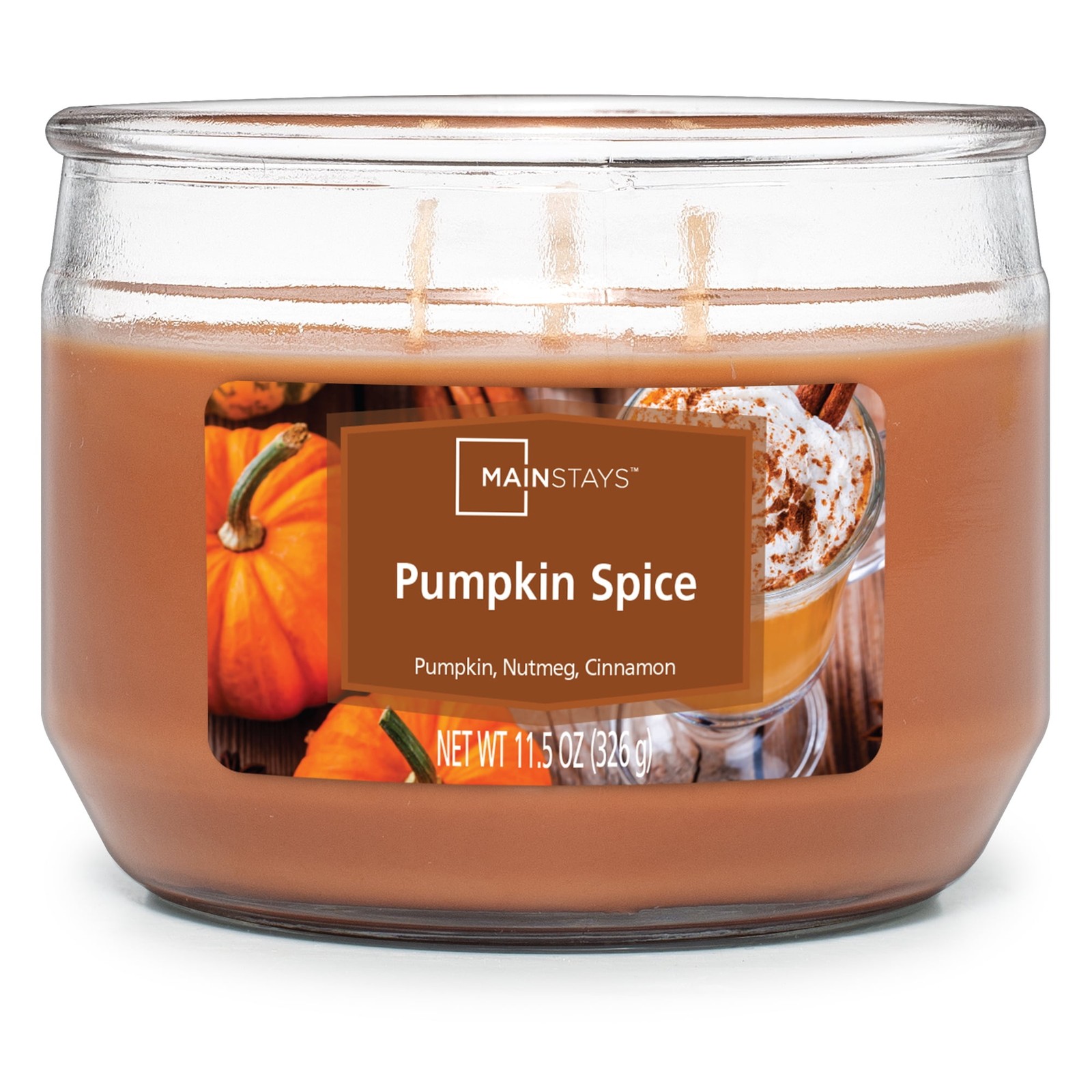 (3 Pack) Pumpkin Spice Scented 3-Wick Candles, 11.5oz FREE & FAST SHIP IN 2 DAYS