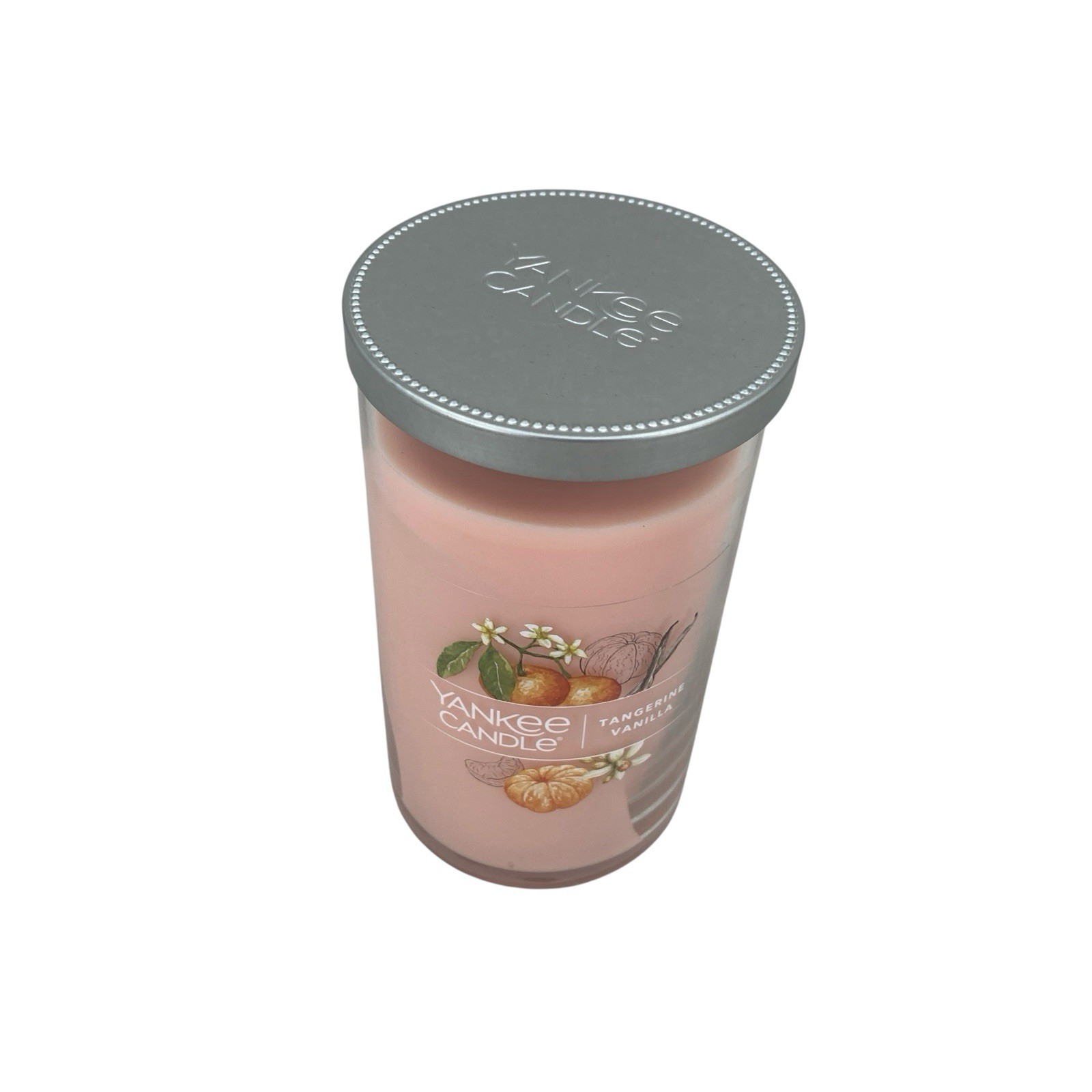 Yankee Candle 70+HR Tangerine Vanilla Candle Medium Pillar 14.25 oz Single Wick