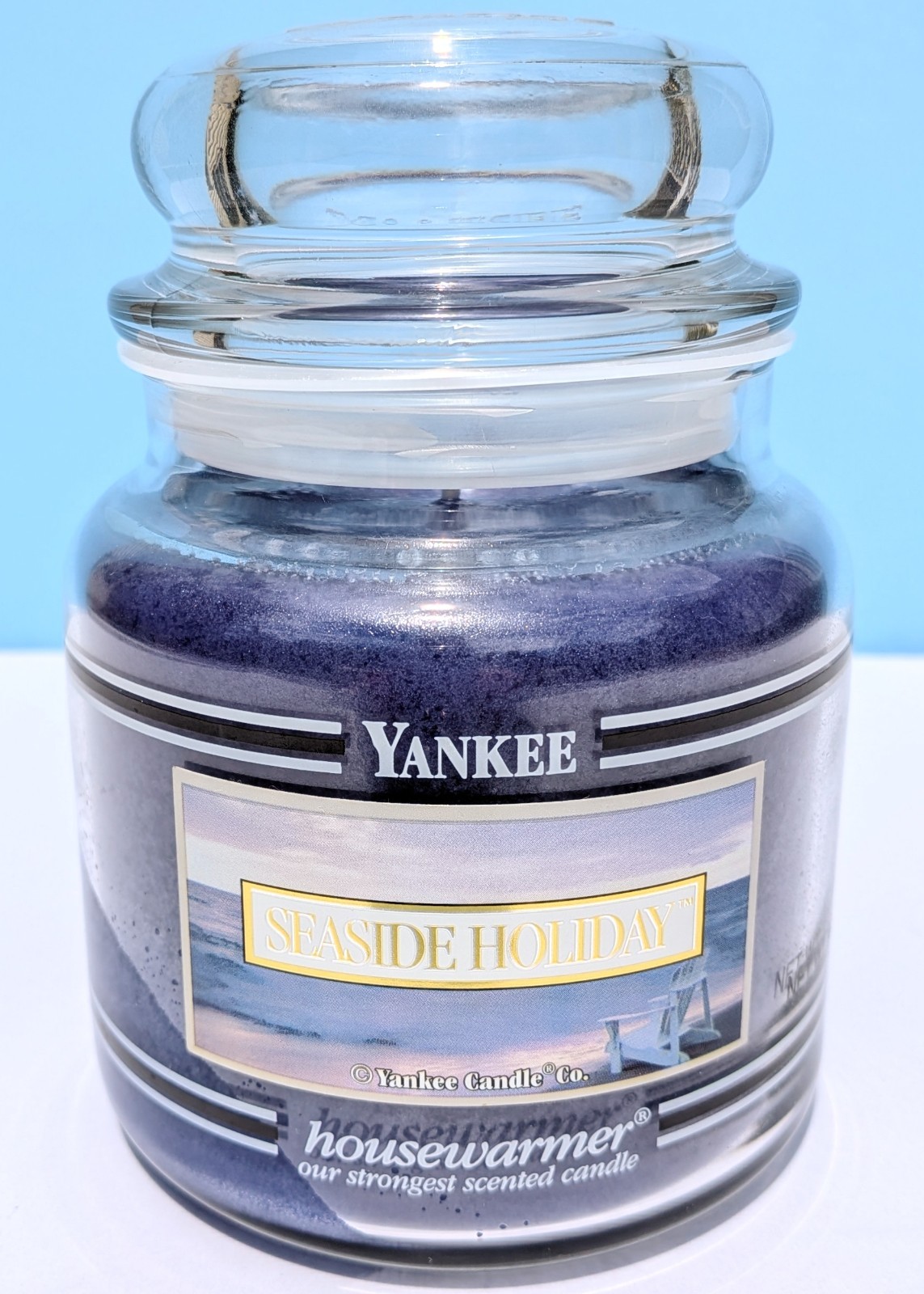 Yankee Candle Seaside Holiday 14.5 oz Housewarmer Black Band Vintage Unburned