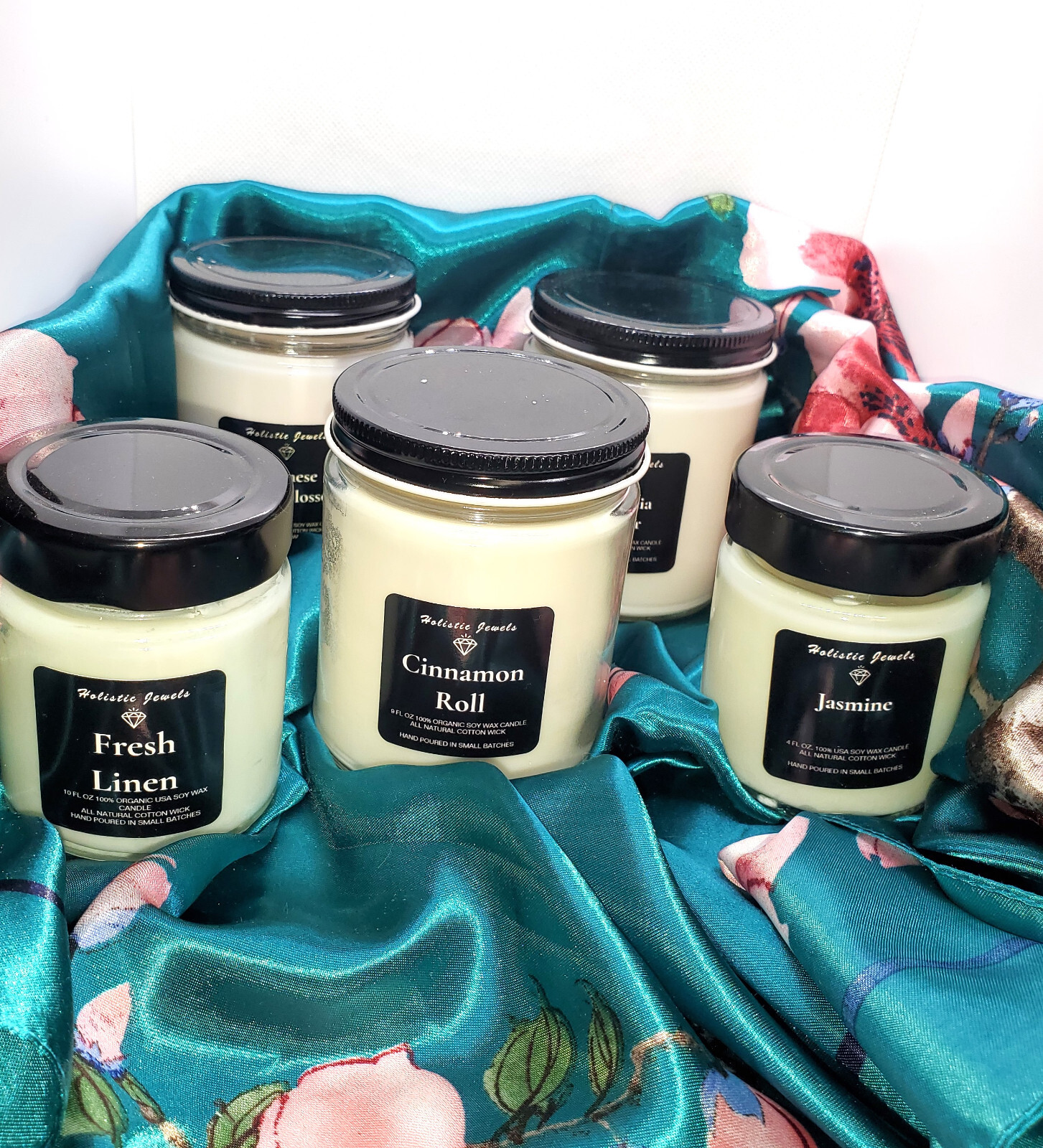 Highly Scented Soy Candles, 100% USA Grown Soy Wax, All Natural Cotton Wicks