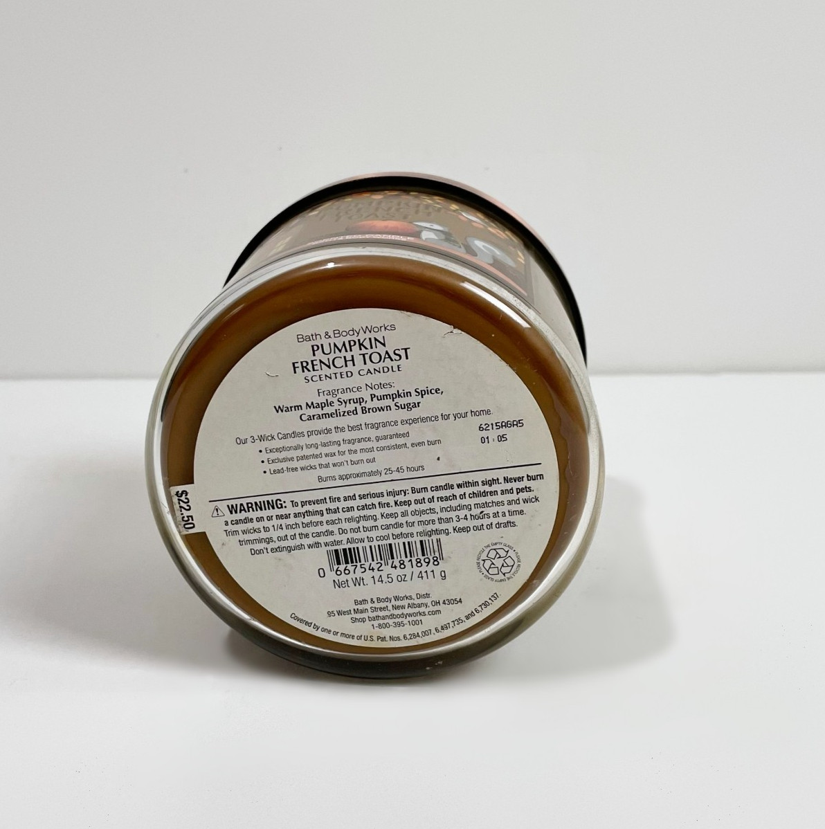 Bath & Body Works Pumpkin French Toast Scented Candle 14.5 oz