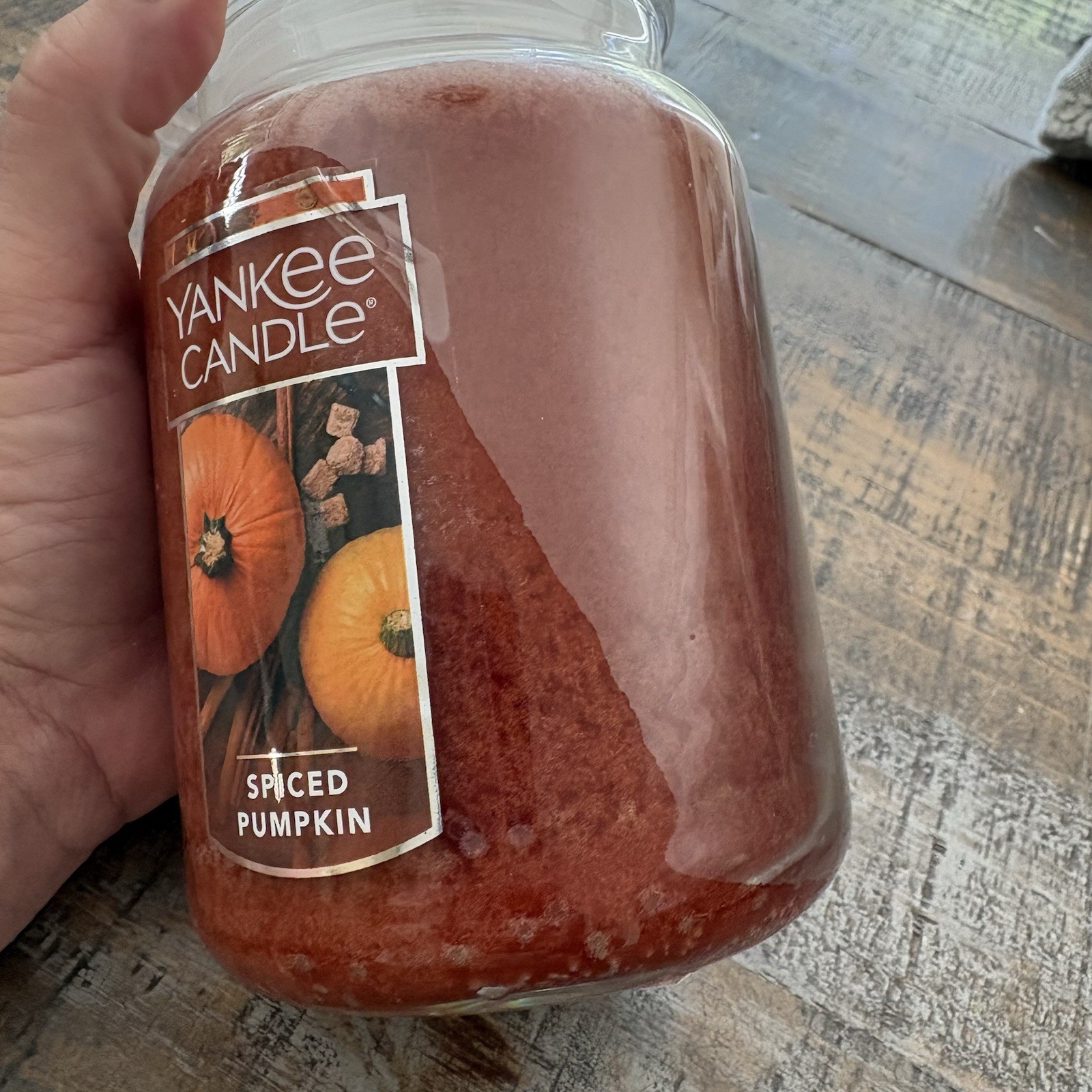 Yankee Candle Spiced Pumpkin 22oz Fall Halloween Autumn Spicy