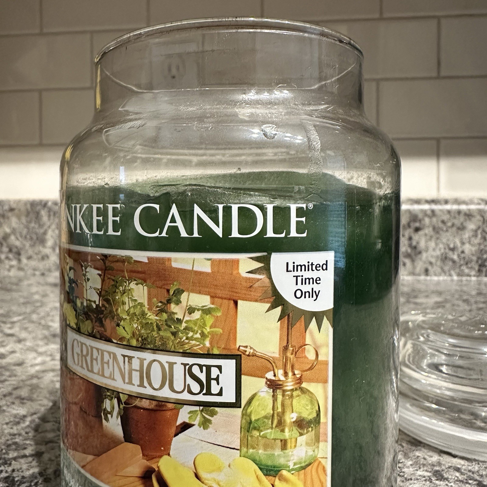 Yankee Candle Greenhouse Large Jar Candle Housewarmer 22oz Retired Used