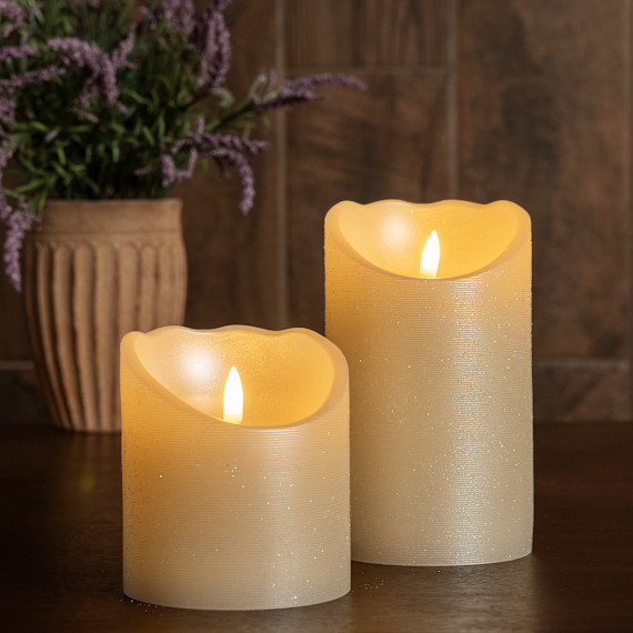 LightScapes 2-Piece Flameless LED Candle Set 6″ & 4″ Set