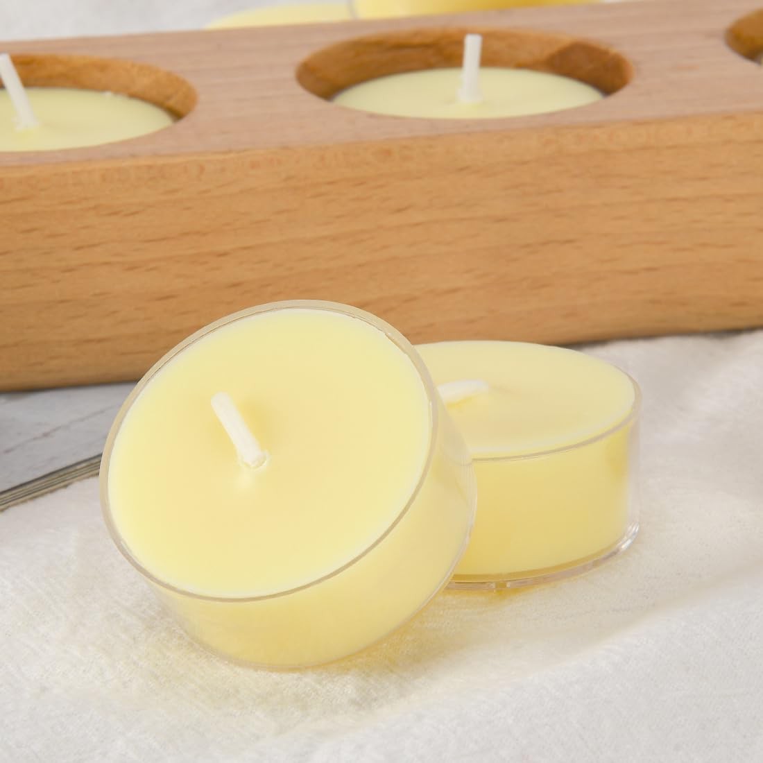 Natural Citronella Tea Light Candles, Tiny Soy Wax Aromatherapy Citronella Te…