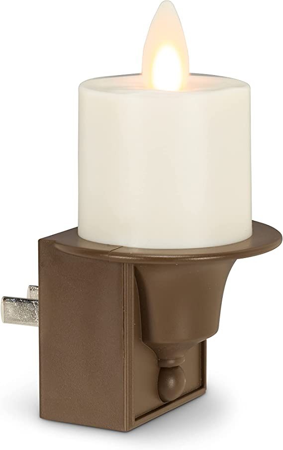 LightLi Touch Nightlight On Off 9 cm High Dusk to Dawn Sensor Moving Flame
