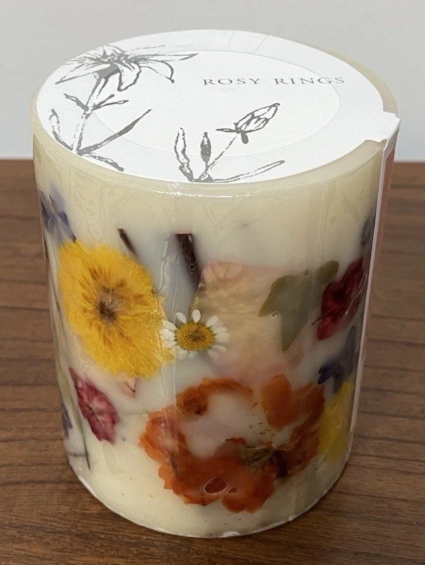 Rosy Rings Round Botanical Candle 120 Hours Essence of Spring NEW