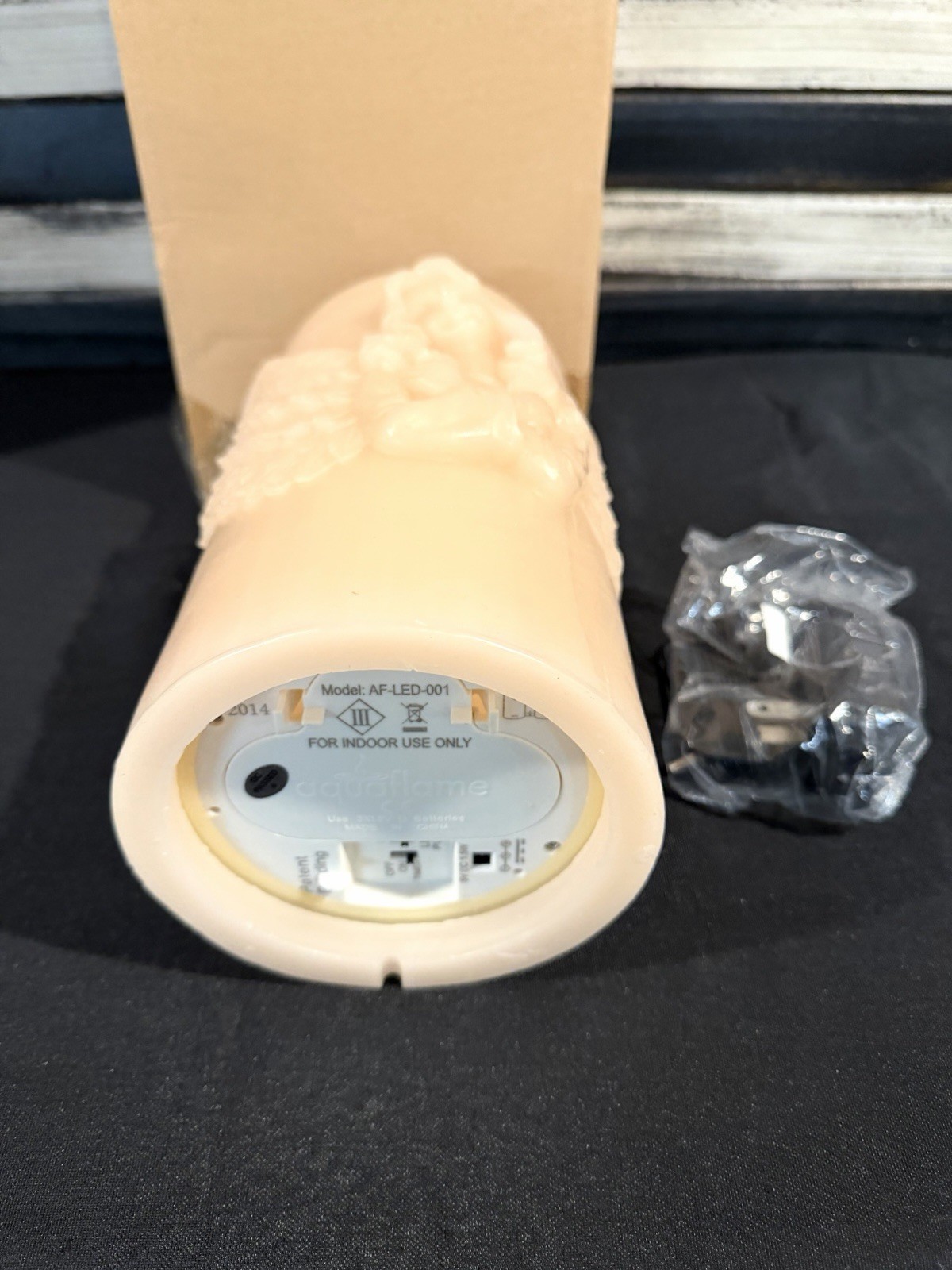 Candle-Impressions White Angel Flameless LED Wax Pillar Candle AAA AF-LED-001
