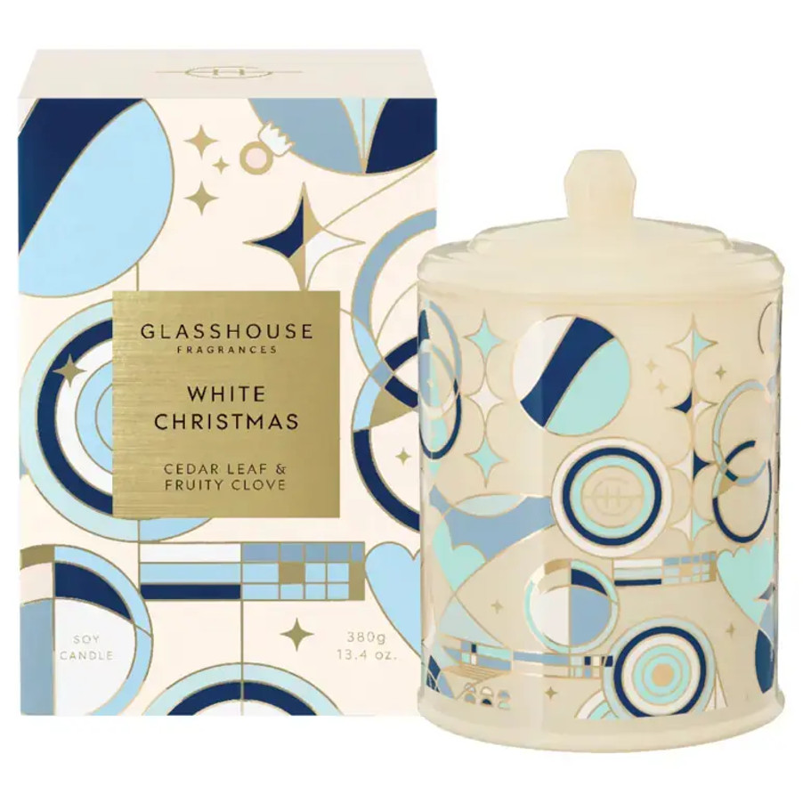100% Authentic… Glasshouse 2024 “White Christmas” 380g Candle. BNIB!