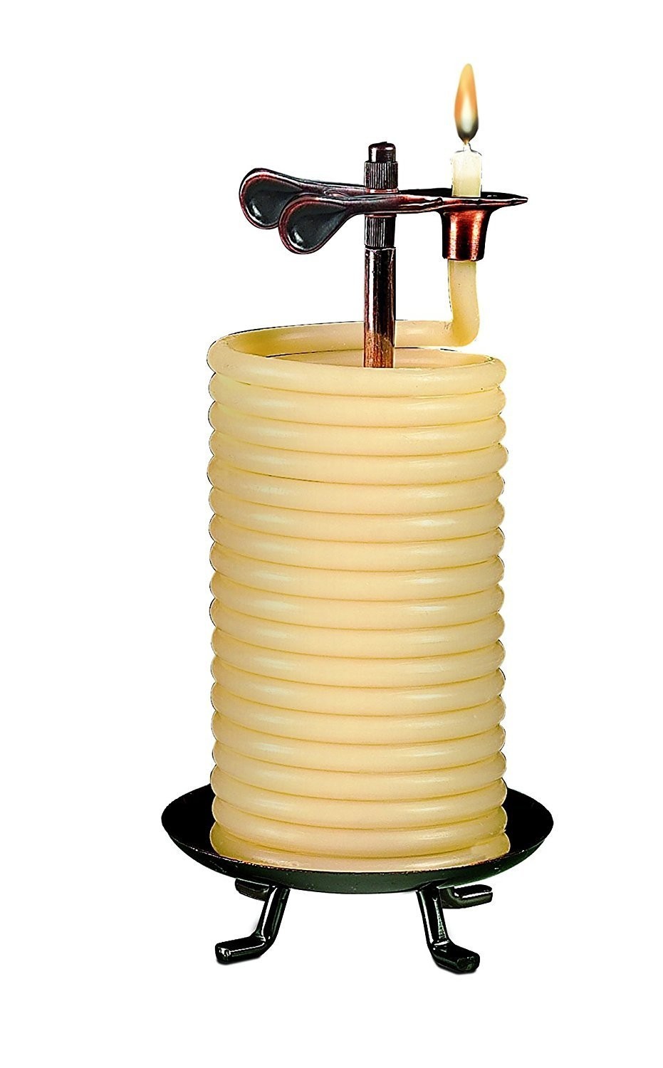 Eco-Friendly 80-Hour Vertical Beeswax Candle with Cotton Wick – Natural & Long-L