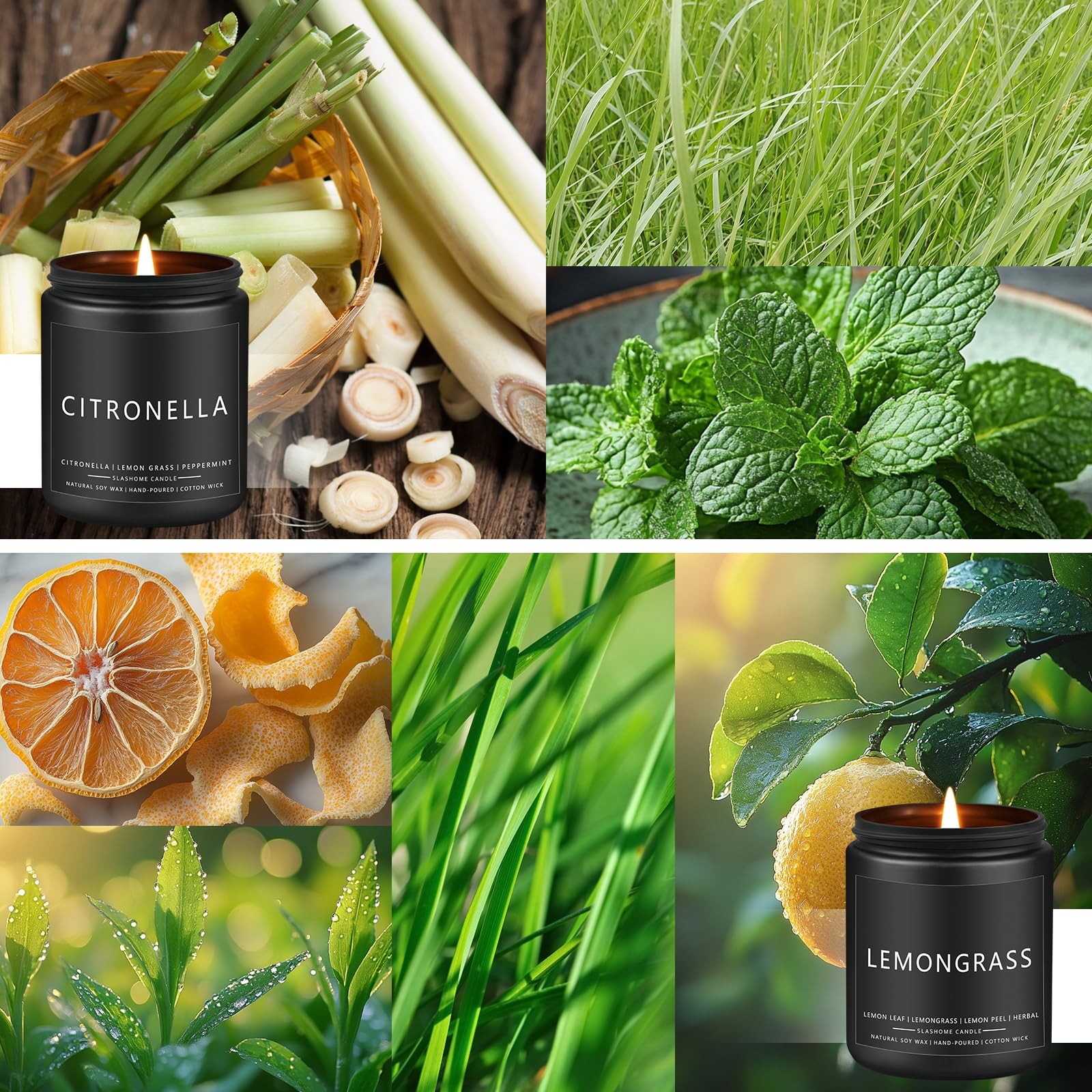 Citronella Candles Outdoor, Scented Candles Soy Jar Candle for Outdoor Patio …