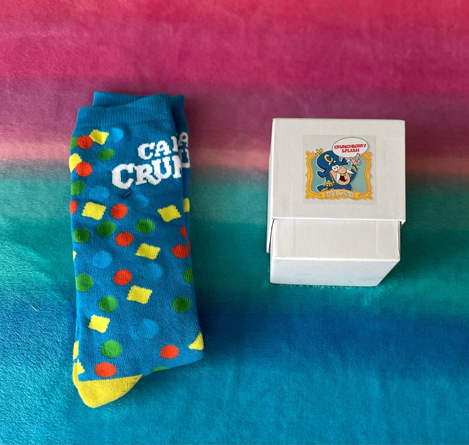 Cap’N Crunch Crunchberry Splash Candle and Socks