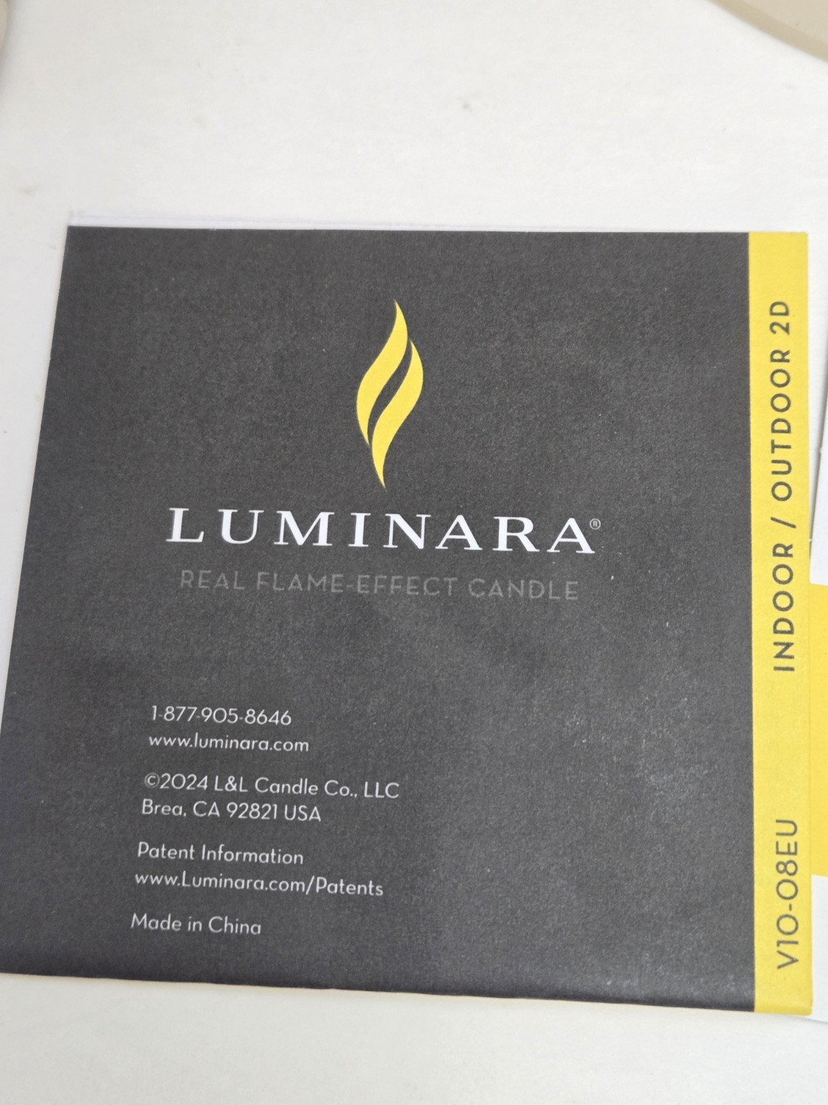 Luminara Flameless Unscented Wax Candle Moving Wick Pillar 6.25″ x 10.9″ Large