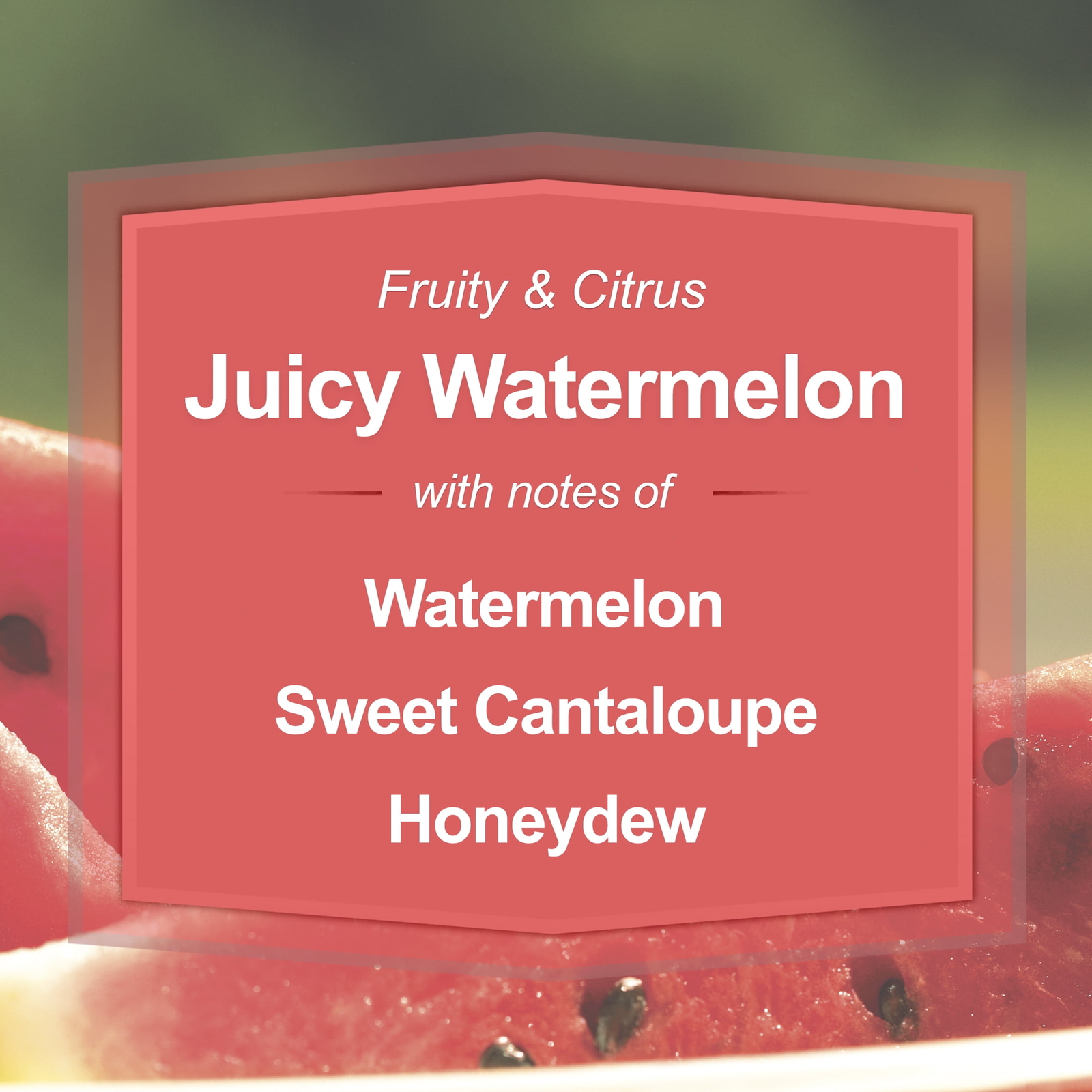 (3 pack) Juicy Watermelon Scented 3-Wick Glass Jar Candle, 11.5 oz