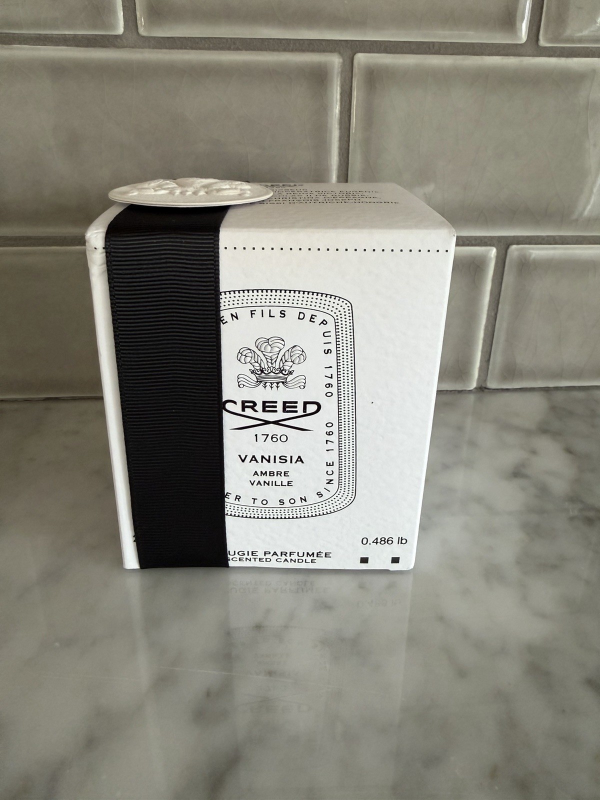 Creed Vanisa Amber Vanille Scented Candle 7.76oz /220g New In Box