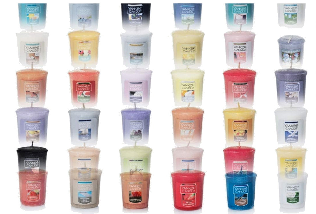 YANKEE CANDLE VOTIVE 1.7oz SAMPLERS 36 VARIATIONS VERY RARE!