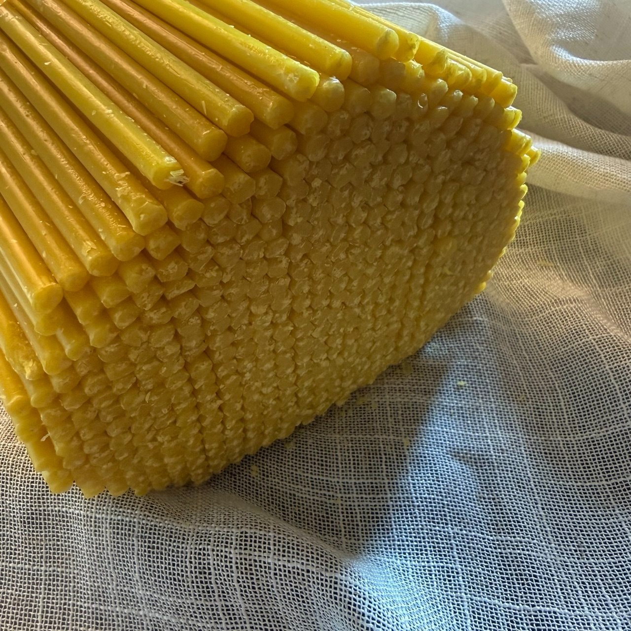 50 Thin Yellow Taper Candles 6.7″ Orthodox Church Prayer Paraffin Candles