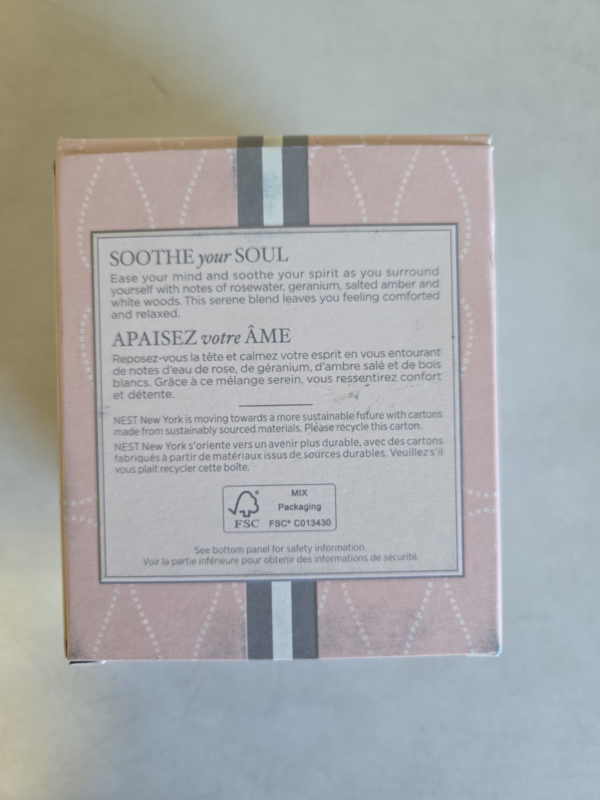 NEST New York – Himalayan Salt & Rosewater Classic Scented Candle 8.1 oz / 230g