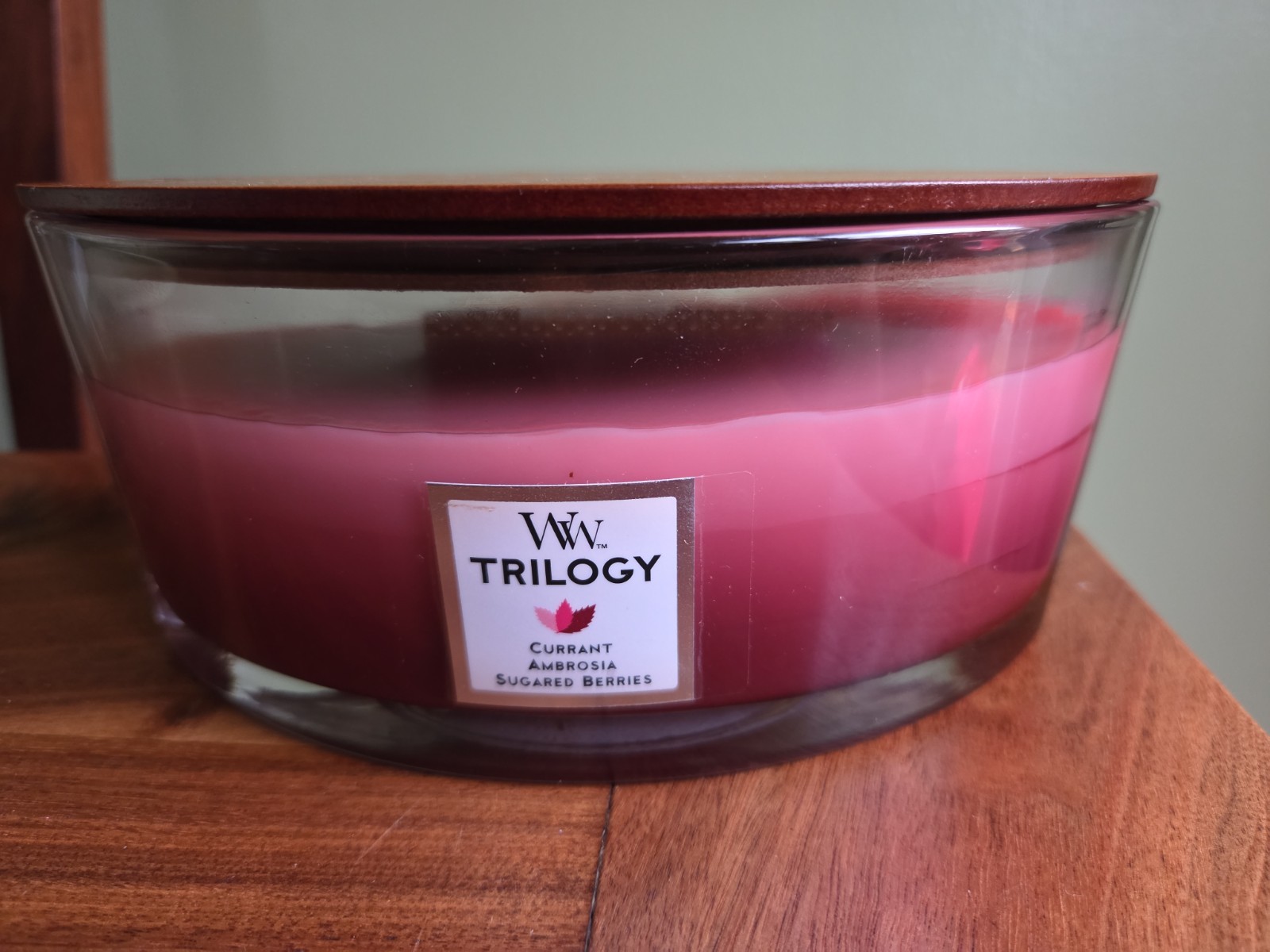 Wood Wick Trilogy Jar Candle Crackling Wick 16oz 3 Scents In 1 New