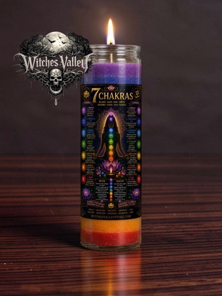 7 Chakras Candle | Seven Color Reiki Candle | Chakra Healing Candle | Meditation