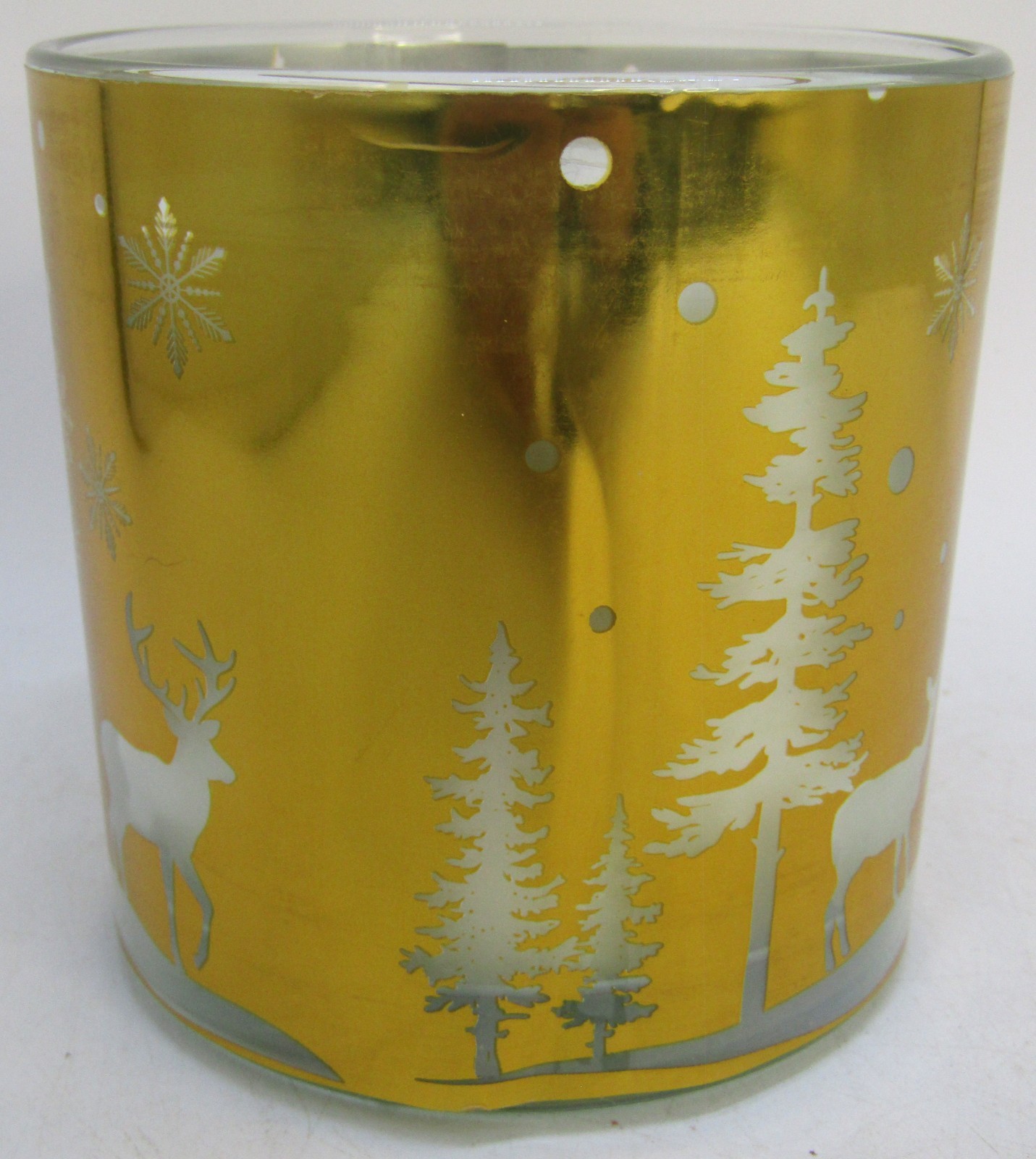 Holiday Style 2-Wick Christmas Theme 13 oz. Jar Candle. Hot Toddy Scent.