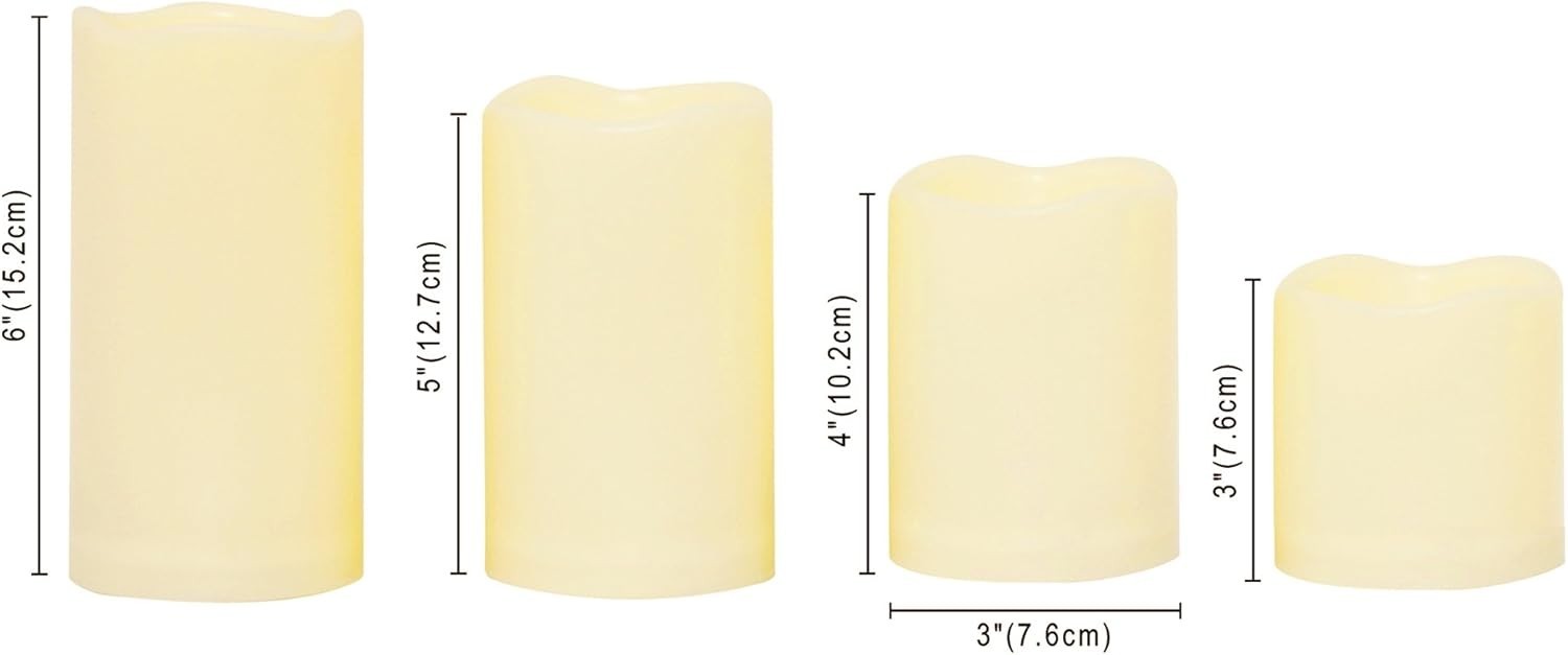 Cordless Waterproof Electric Candles for Patio, Yard and Holiday Celebrations