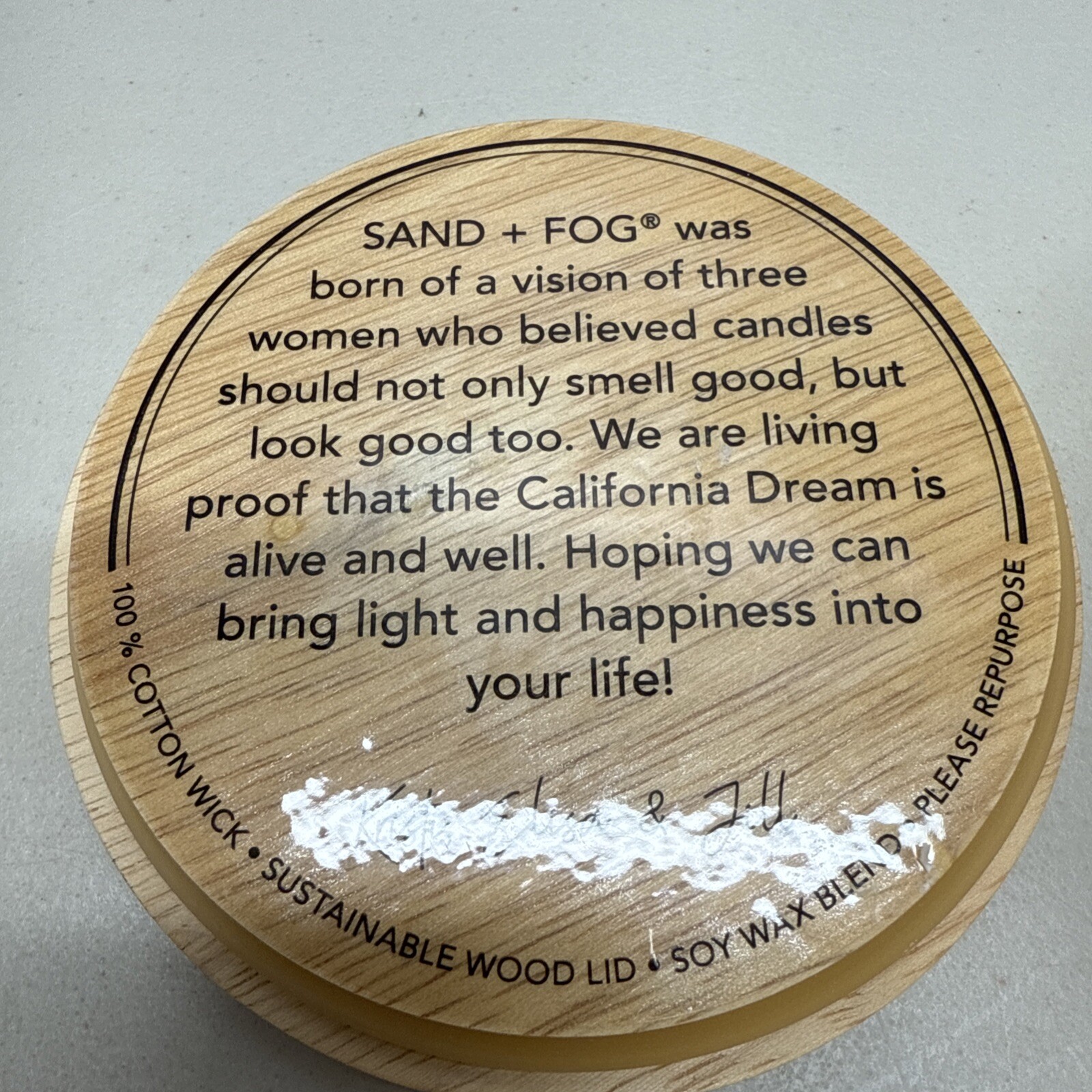 Sand + Fog LIMONCELLO 2 Wick Candle 12 Oz Soy Wax Blend ‘good things are coming’