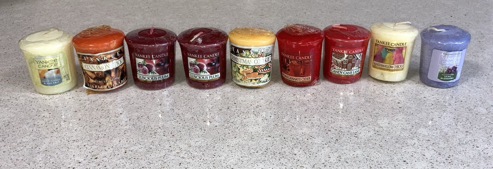 Yankee Votive Candles Lot of 9 – Assorted Scents New