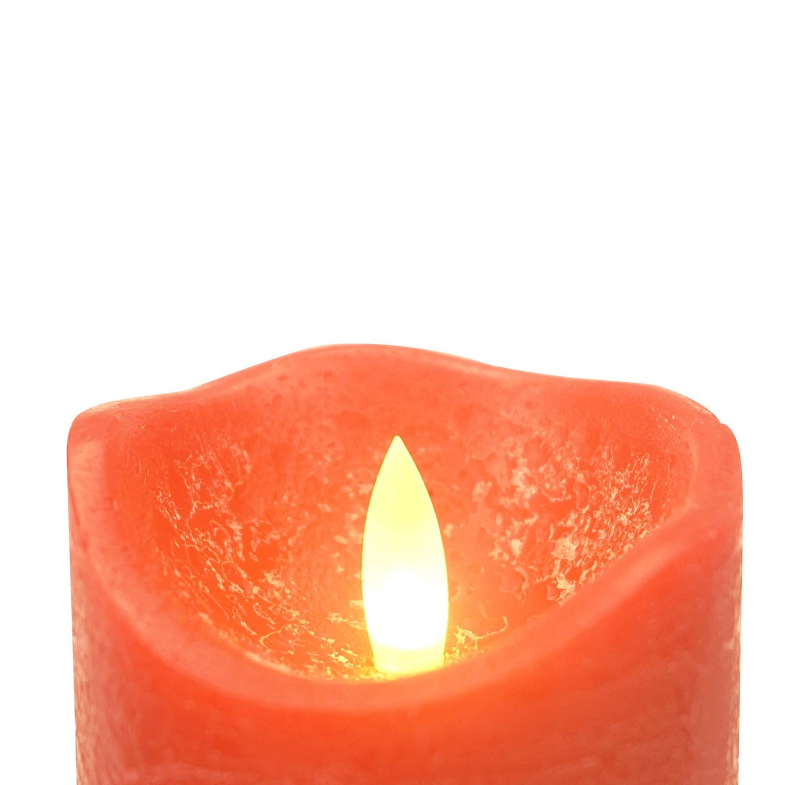 3 PCS Red Real Wax Flameless LED Pillar Candle 3Dx4/5/6 Inch Remote Timer