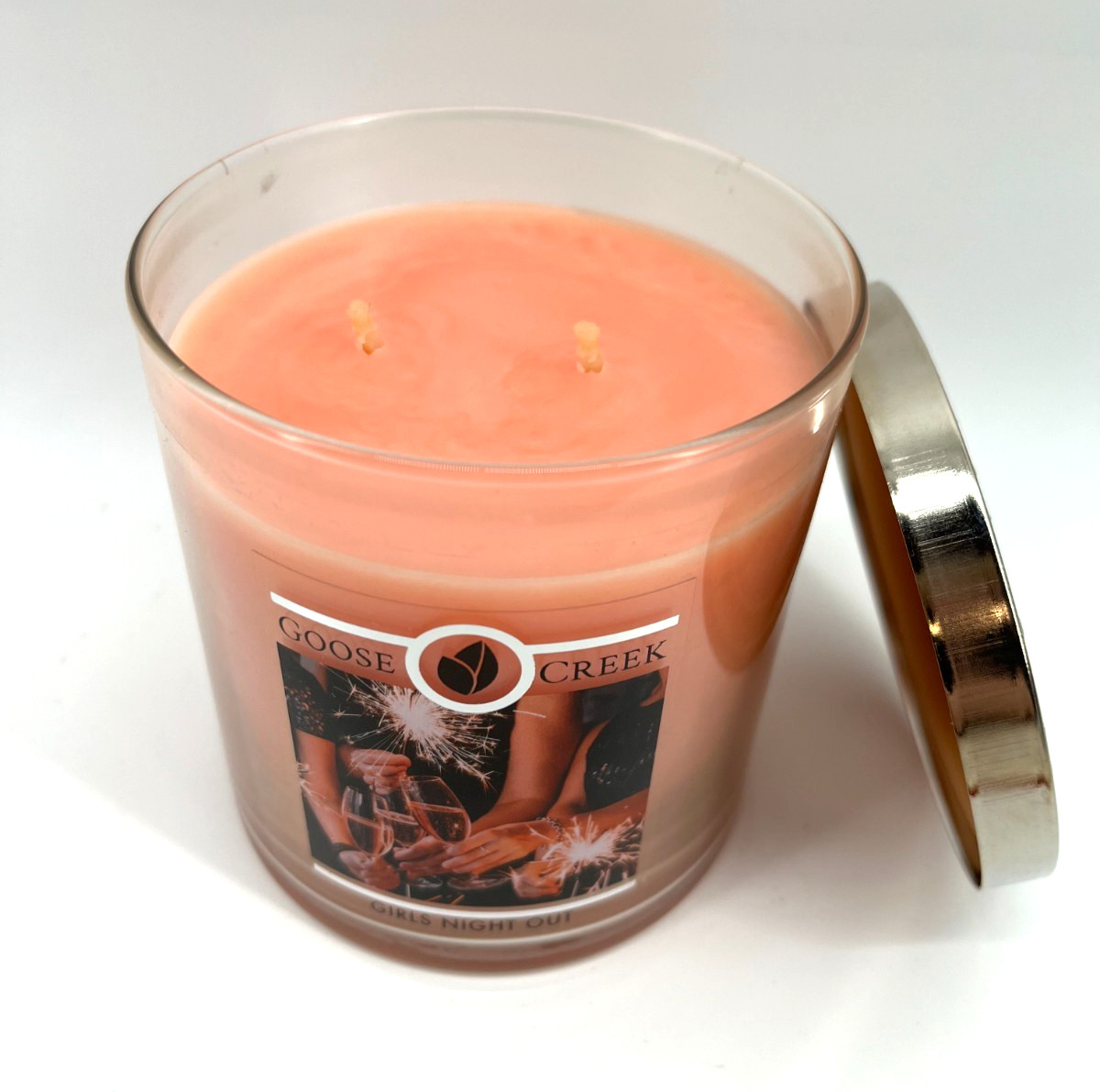 Goose Creek (1) GIRLS NIGHT OUT 16 oz 2 Wick Jar Candle Rose cashmere cedarwood
