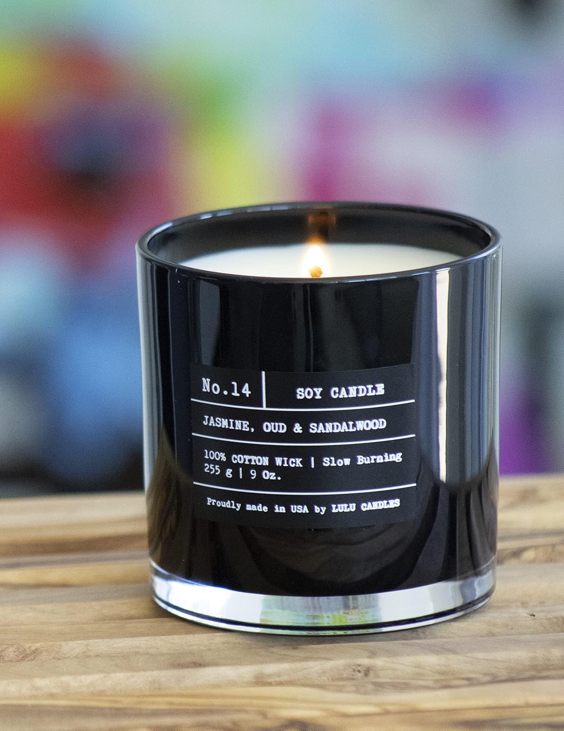 | Jasmine, Oud & Sandalwood | Luxury Scented Soy Jar Candle | Hand Poured in the