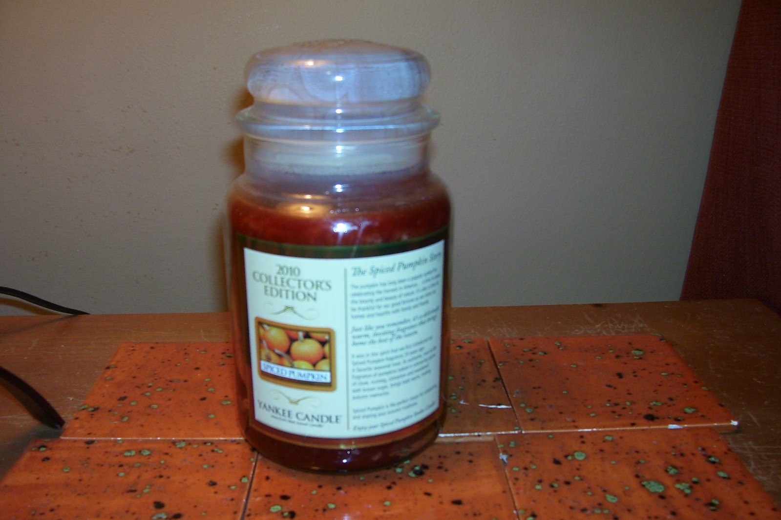 yankee candle 22oz SPECIAL EDITION JAR SPICED PUMPKIN + BASE UNITS WITH REFILLS