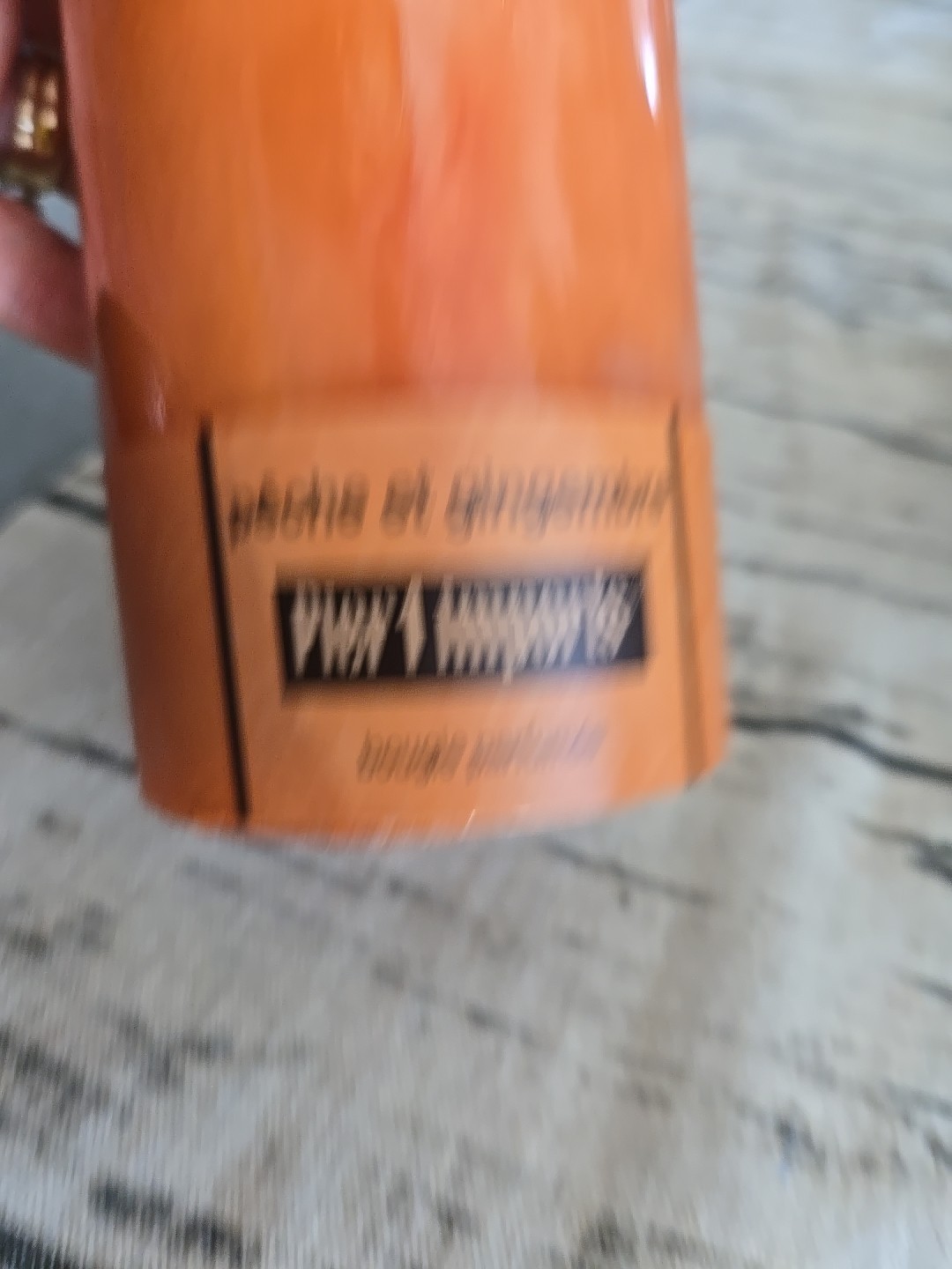 Pier 1 Ginger Peach Pillar Candle 3″ x 6″ NEW Sealed Rare Vintage Deadstock