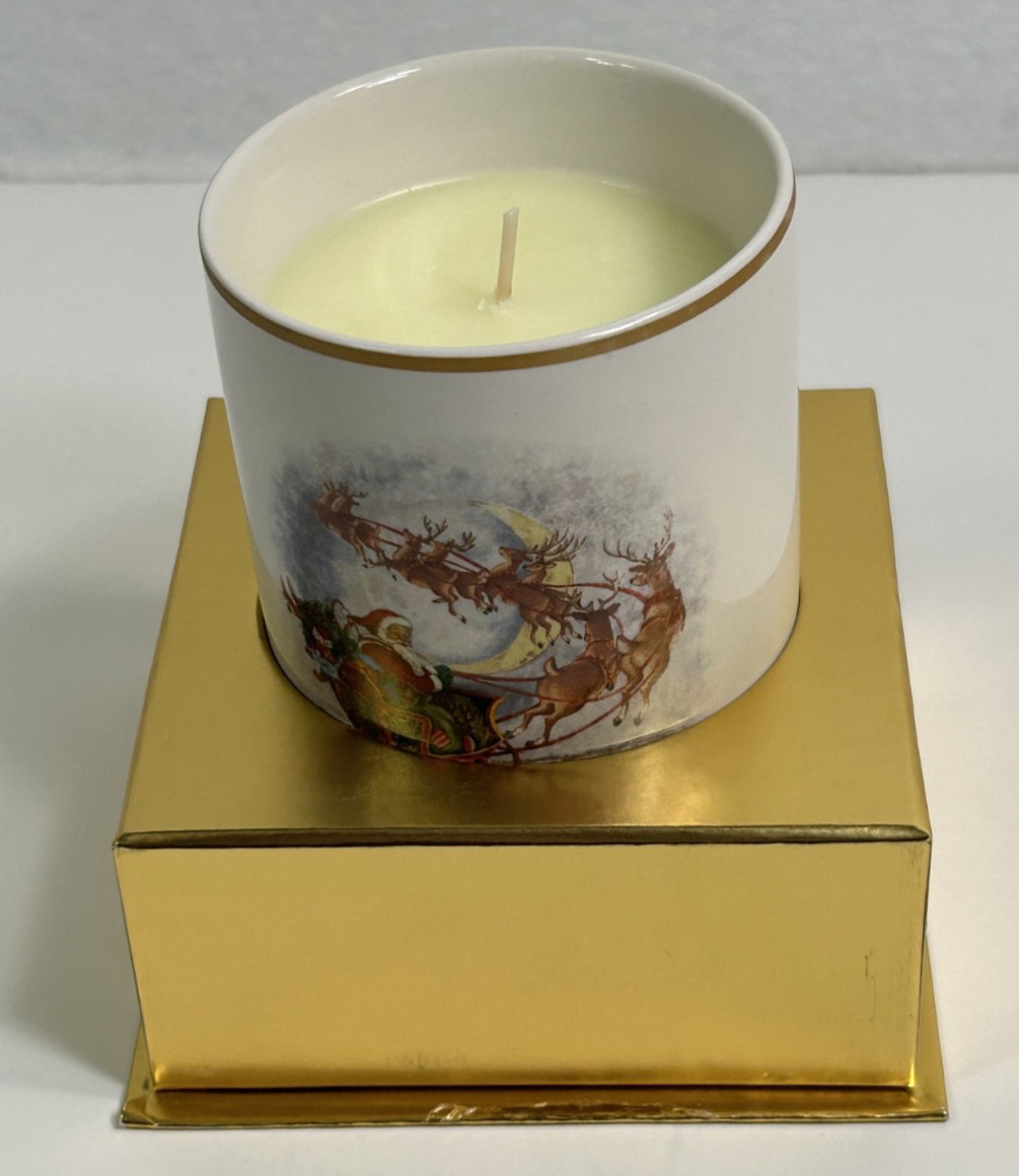 NEW VINTAGE Pottery Barn SNOW CURRANT 6.8 oz Scented Candle Original Box – B4