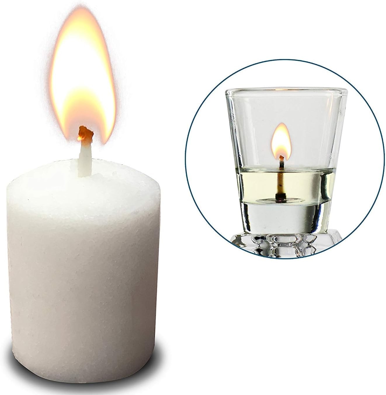 4 Hour Neironim Candles, Shabbat and Small Votive Wax Candle, 72 Count