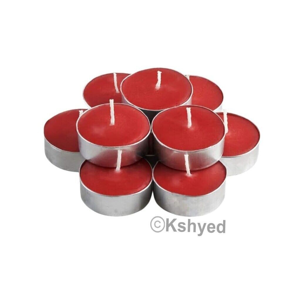 30 PCS Apple Cinnamon Tealights Candles Highly Scented Bulk 2.5 Hours Burn Time