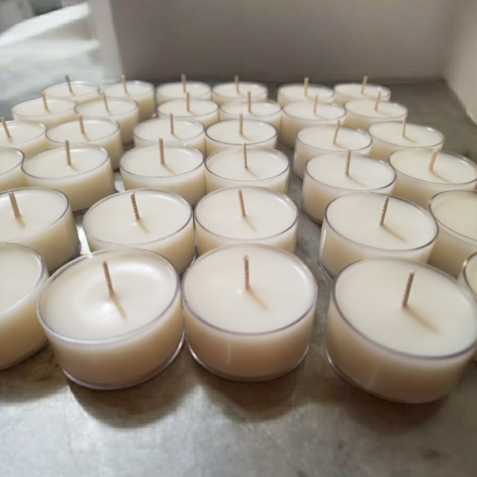 Peanut Butter Soy Tealights 12 Count Handmade Fragrant Oils!