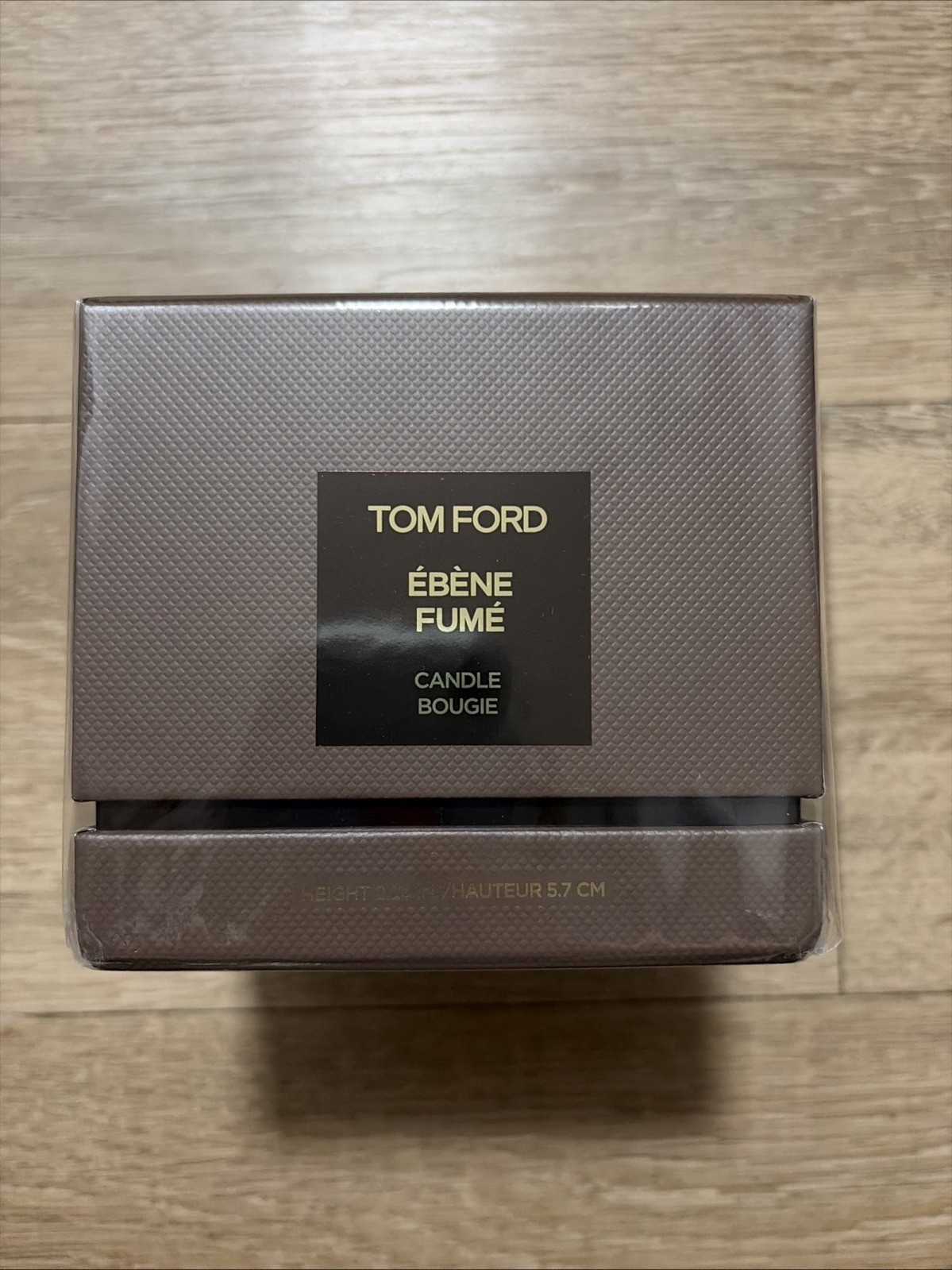 Tom Ford Ebene Fume Candle Bougie Height 2.25 In. / 5.7 cm NIB SEALED