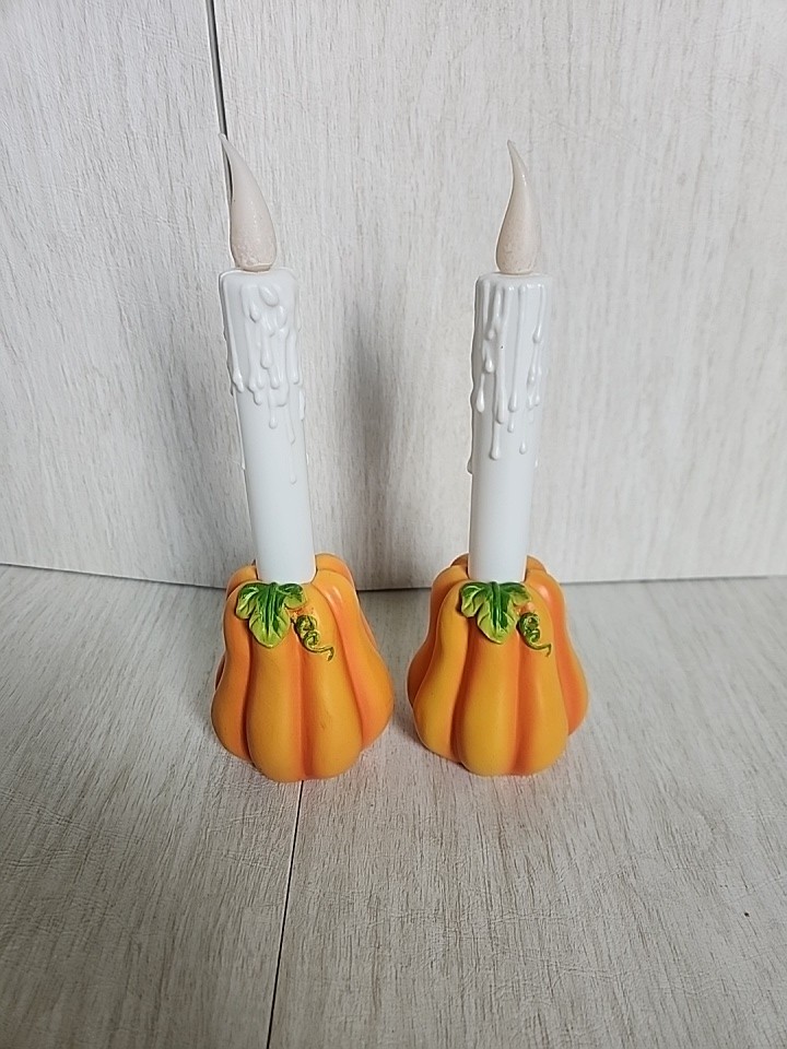 Battery Operated Pumpkin/Gourd Candles Flickering Candles Fall Halloween Candles