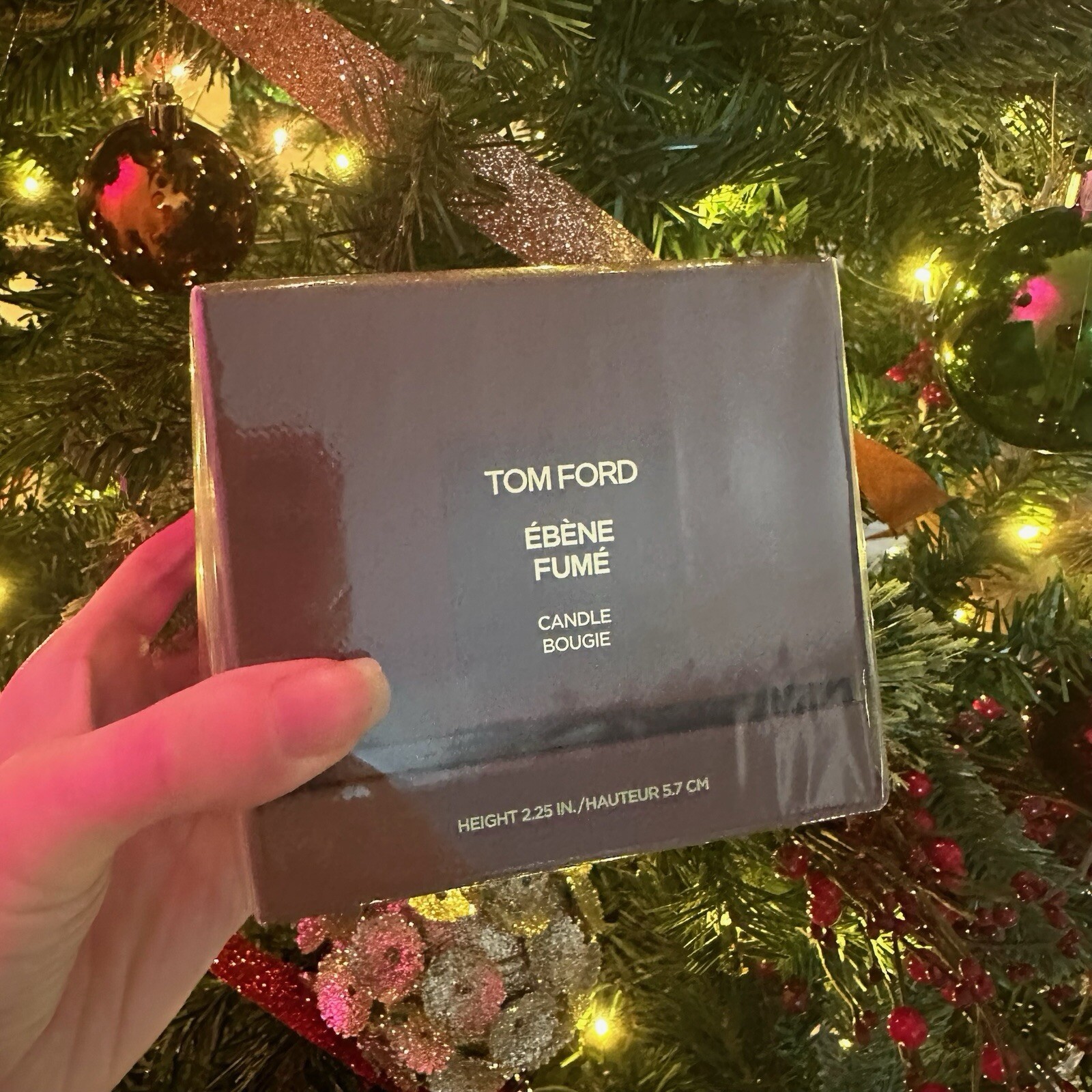 Tom Ford Ebene Fume Perfumed Candle 6.3 oz SEALED Palo Santo + Smoked Ebony Wood