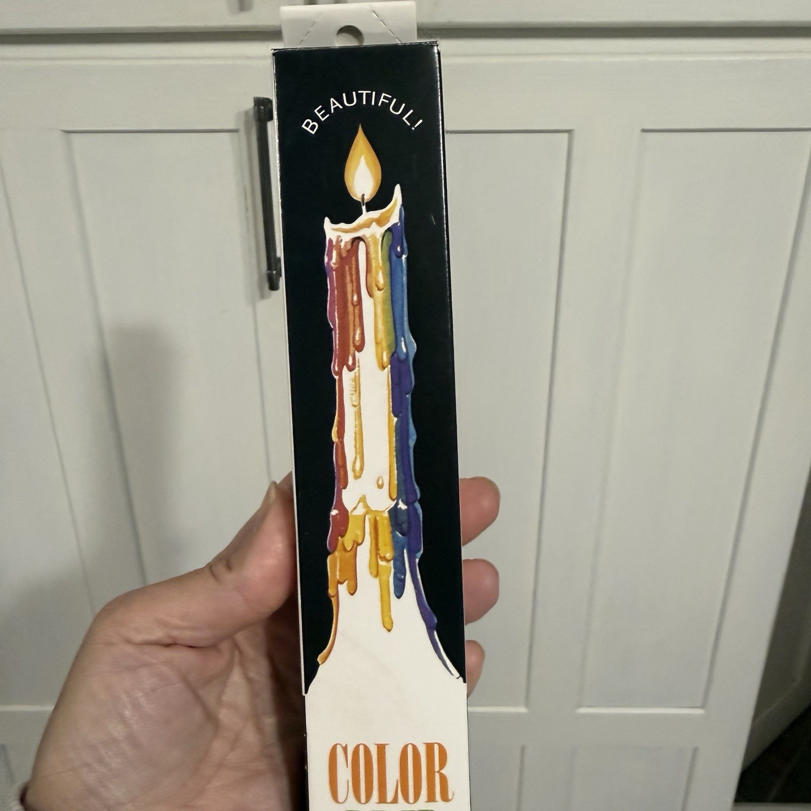 Multi Color Taper Drip Candles 3/4″ x 9 1/2″ Rainbow Colorful Boho USA