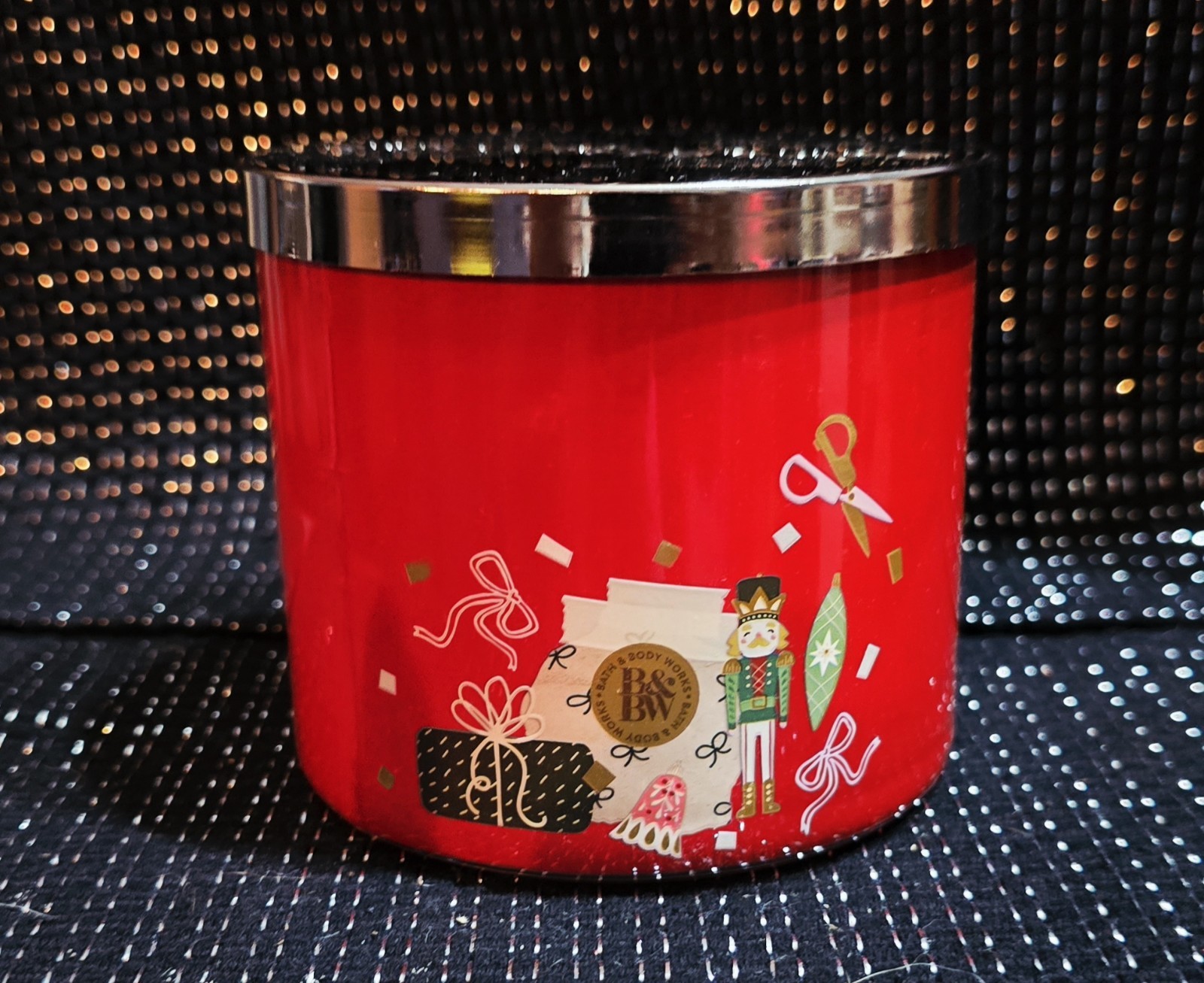 ALL NEW Bath & Body Works WINTER CANDY APPLE Scented 3 Wick CANDLE 25-45 HRS