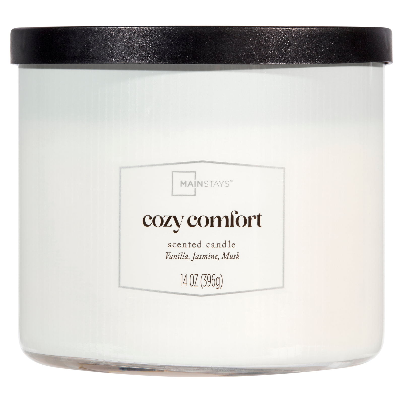 (4 pack) 3-Wick Textured Wrapped Cozy Comfort Scented Candle, 14 oz
