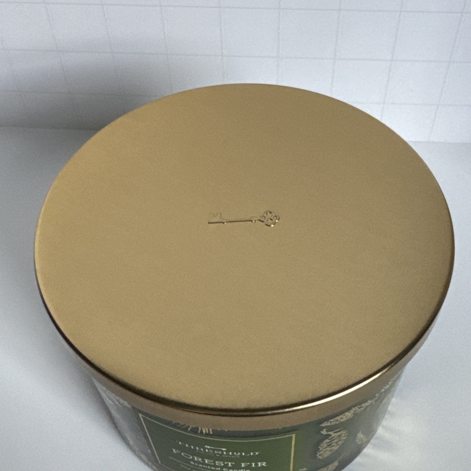 Threshold Forest Fir 3-Wick Soy Wax Blend Candle 15 oz New Green Glass Jar