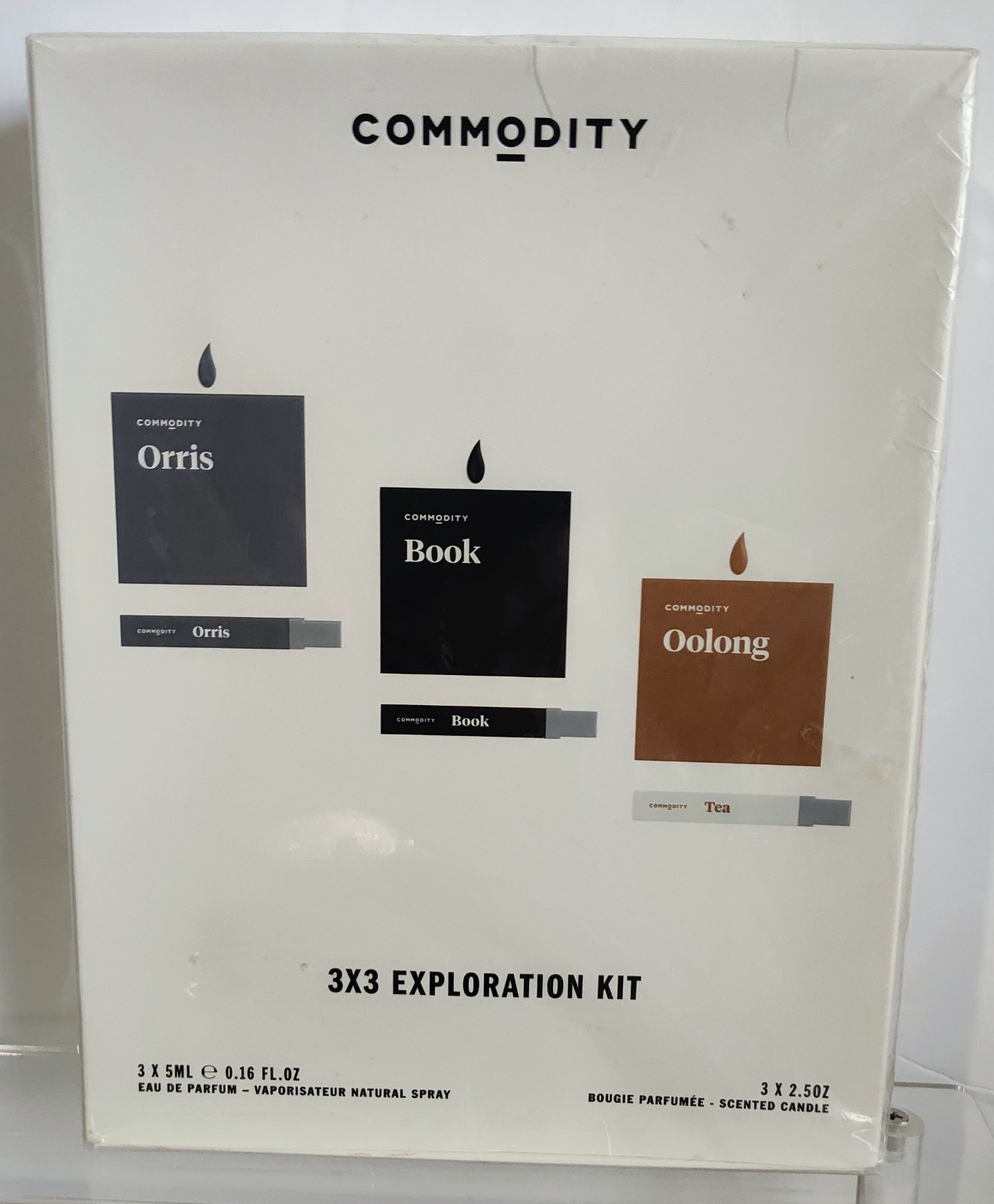 2pc COMMODITY Fragrances TEA PERFUME Oolong Mini CANDLE & SPRAY Original Formula