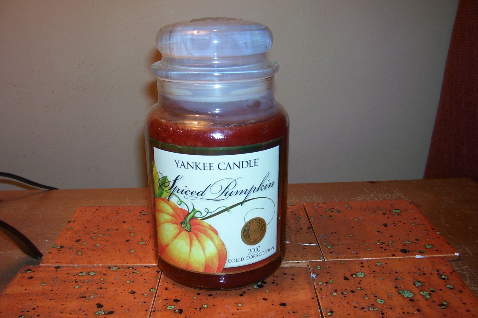 yankee candle 22oz SPECIAL EDITION JAR SPICED PUMPKIN + BASE UNITS WITH REFILLS
